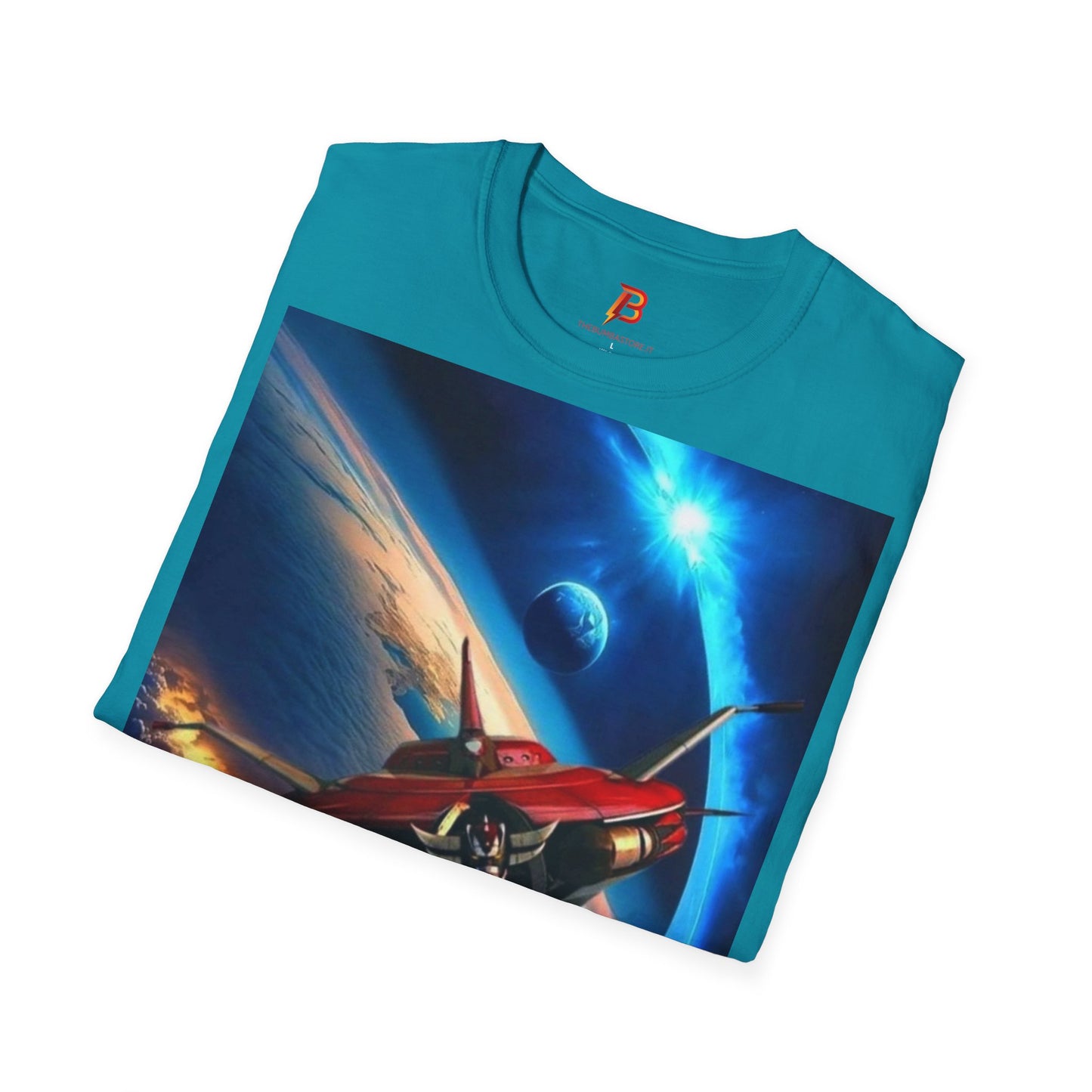T-Shirt Goldrake UFO Robot – Unisex Softstyle in Cotone | Grafica Spaziale Retrò Anime