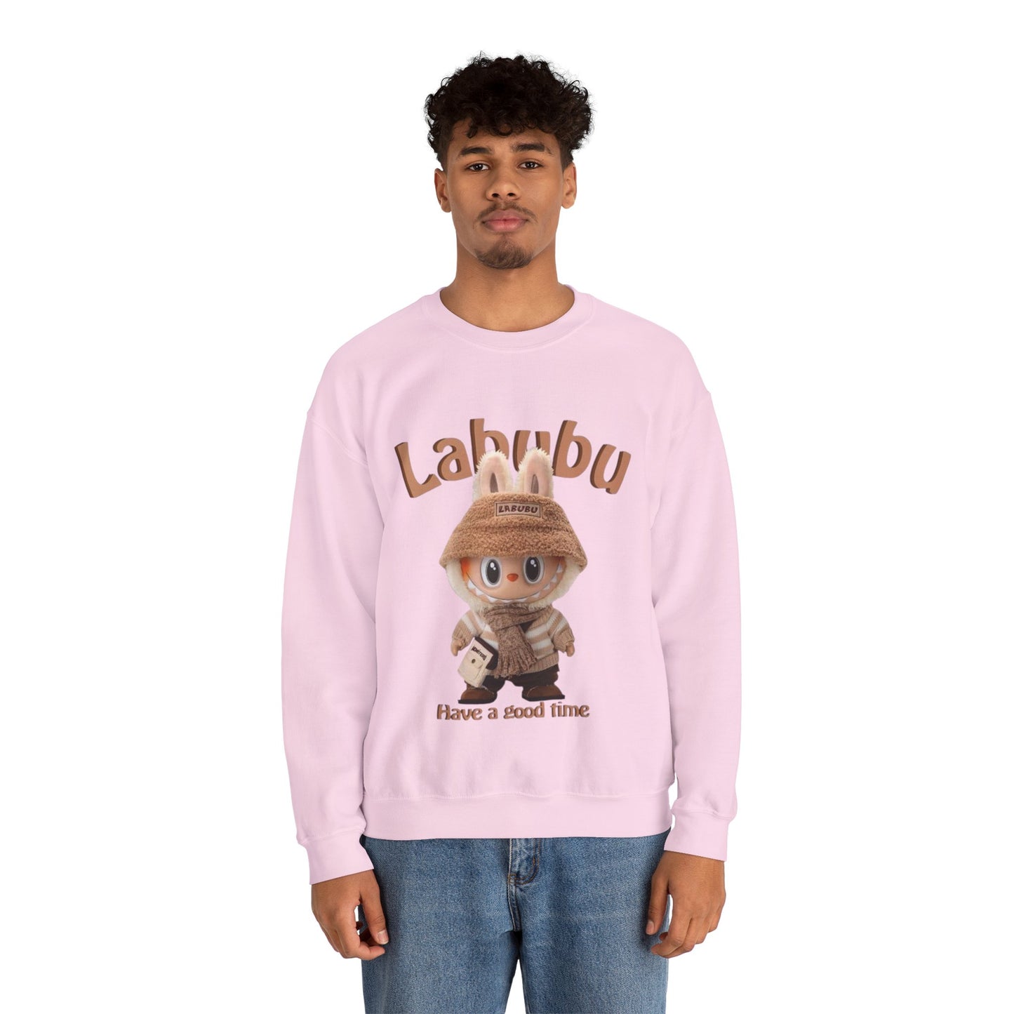 Felpa Unisex Labubu Have a Good Time – Streetwear Casual Heavy Blend.