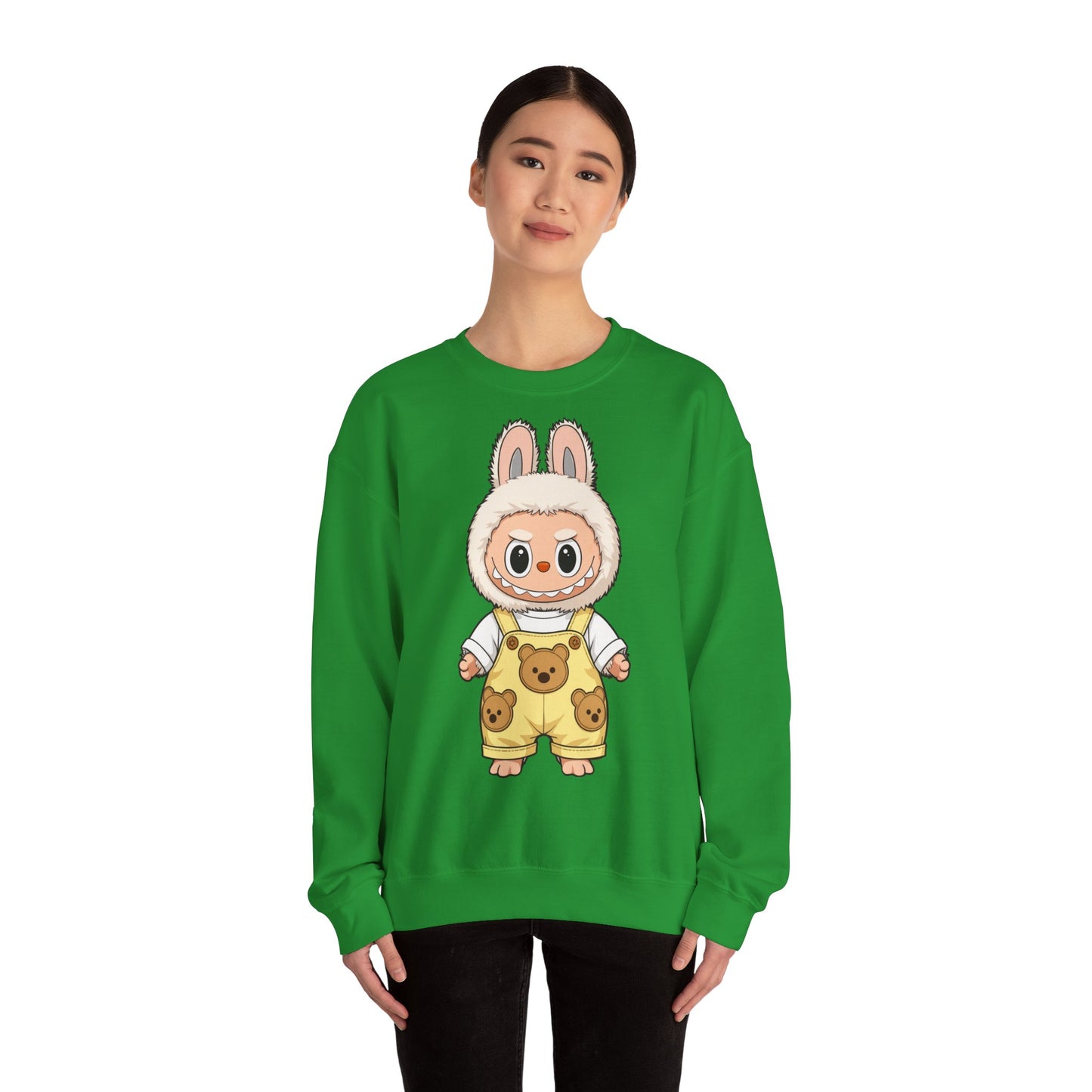 Felpa Unisex Labubu Teddy Overalls – Sweatshirt - Streetwear Heavy Blend™.