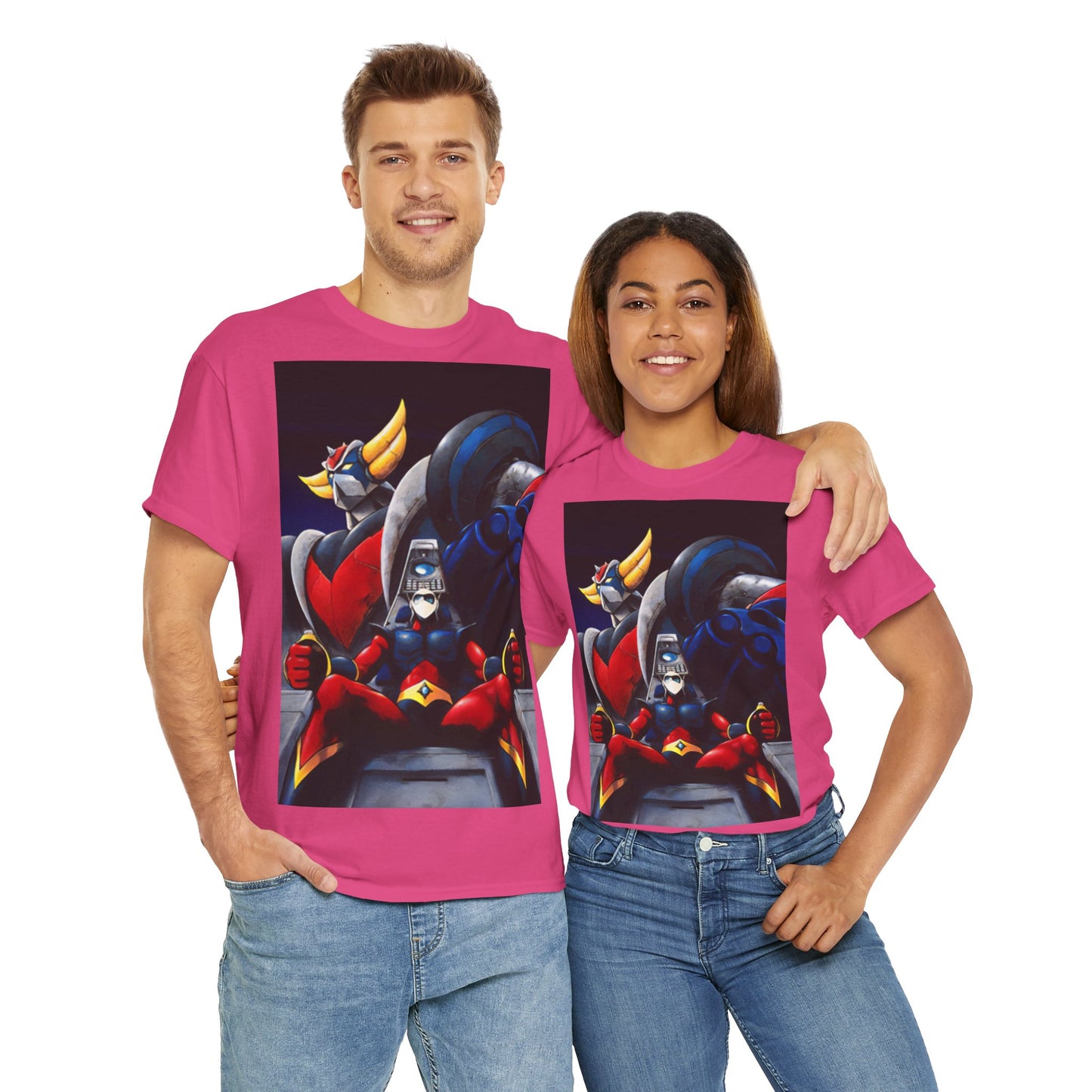 T-Shirt Goldrake UFO Robot e Actarus – Maglia in Cotone 100% Etico, Comfort e Stile Anni ’80