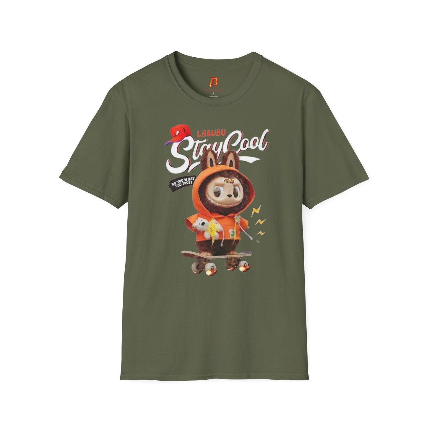T-Shirt Unisex Labubu Softstyle – Design Streetwear Kawaii “Stay Cool”.