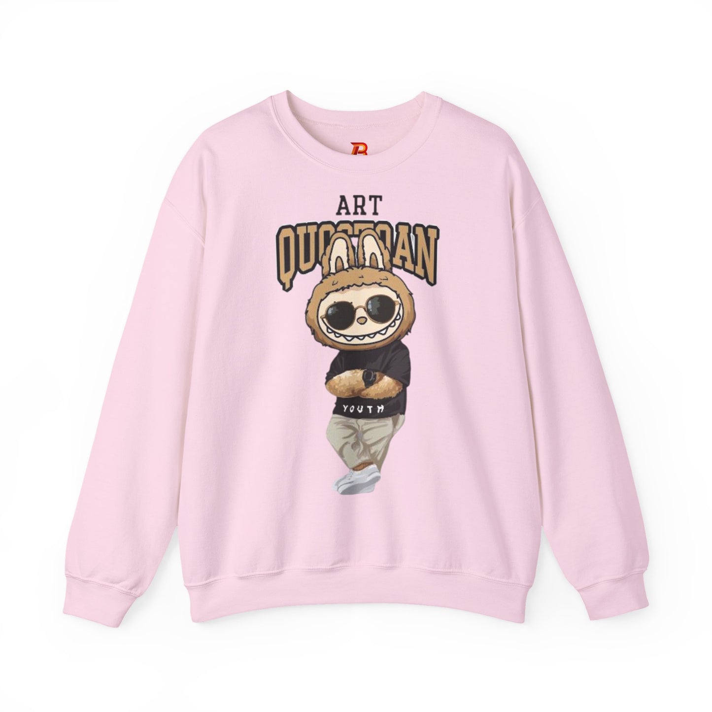 Felpa Unisex Labubu Art Quotidian – Streetwear Casual Heavy Blend.