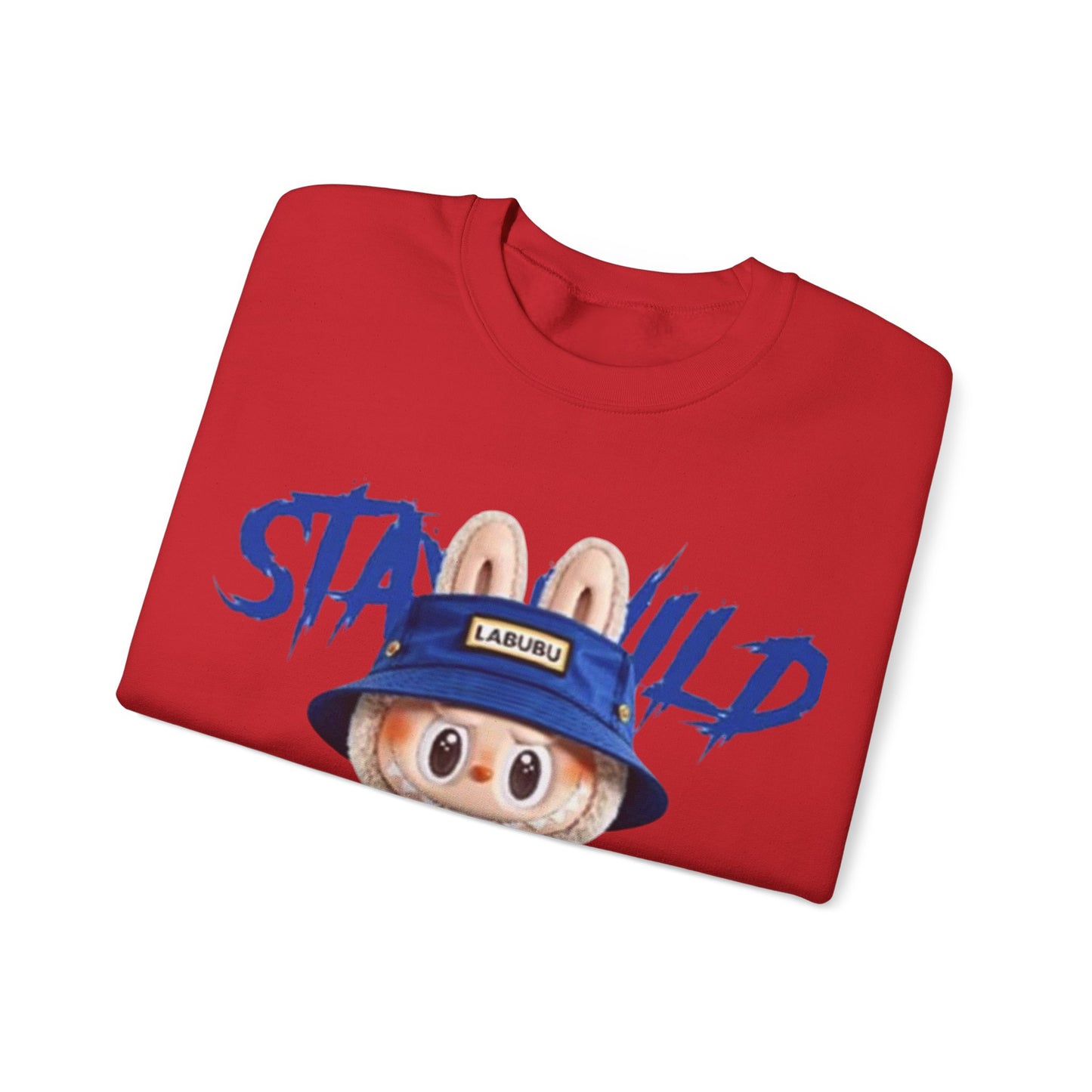 Felpa Unisex Labubu Stay Wild – Streetwear Casual con Design Cartoon.