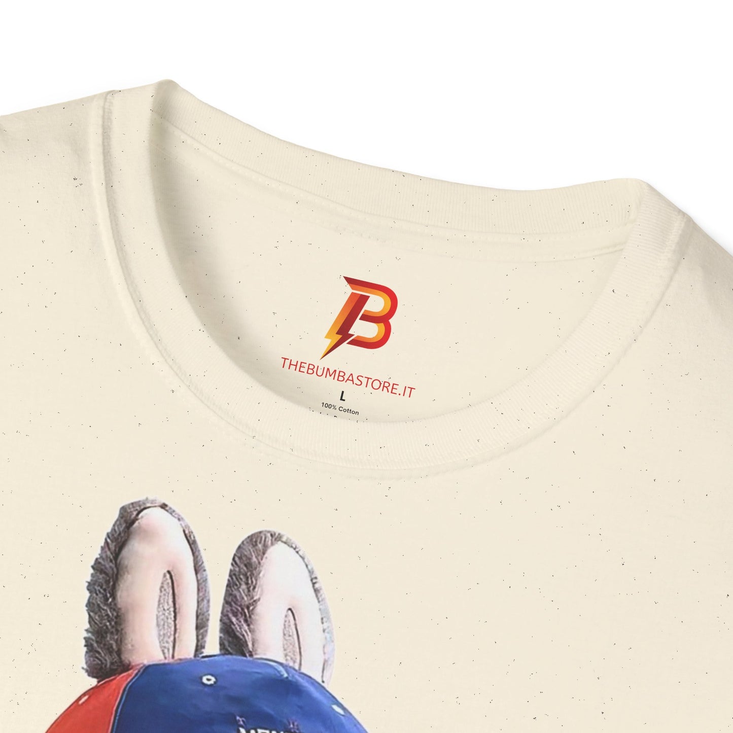 T-Shirt Unisex Labubu Softstyle Arancione – Design Streetwear con Skateboard.