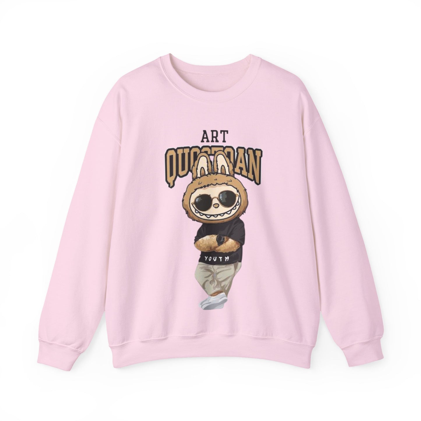 Felpa Unisex Labubu Art Quotidian – Streetwear Casual Heavy Blend.