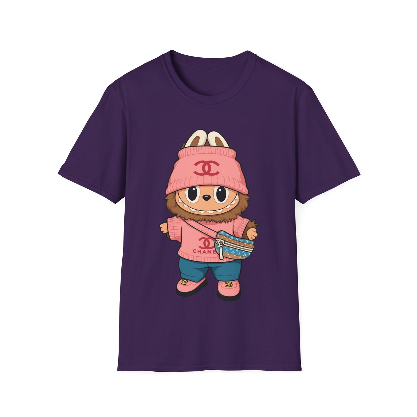 T-Shirt Unisex Labubu Softstyle – Outfit Streetwear  Kawaii.