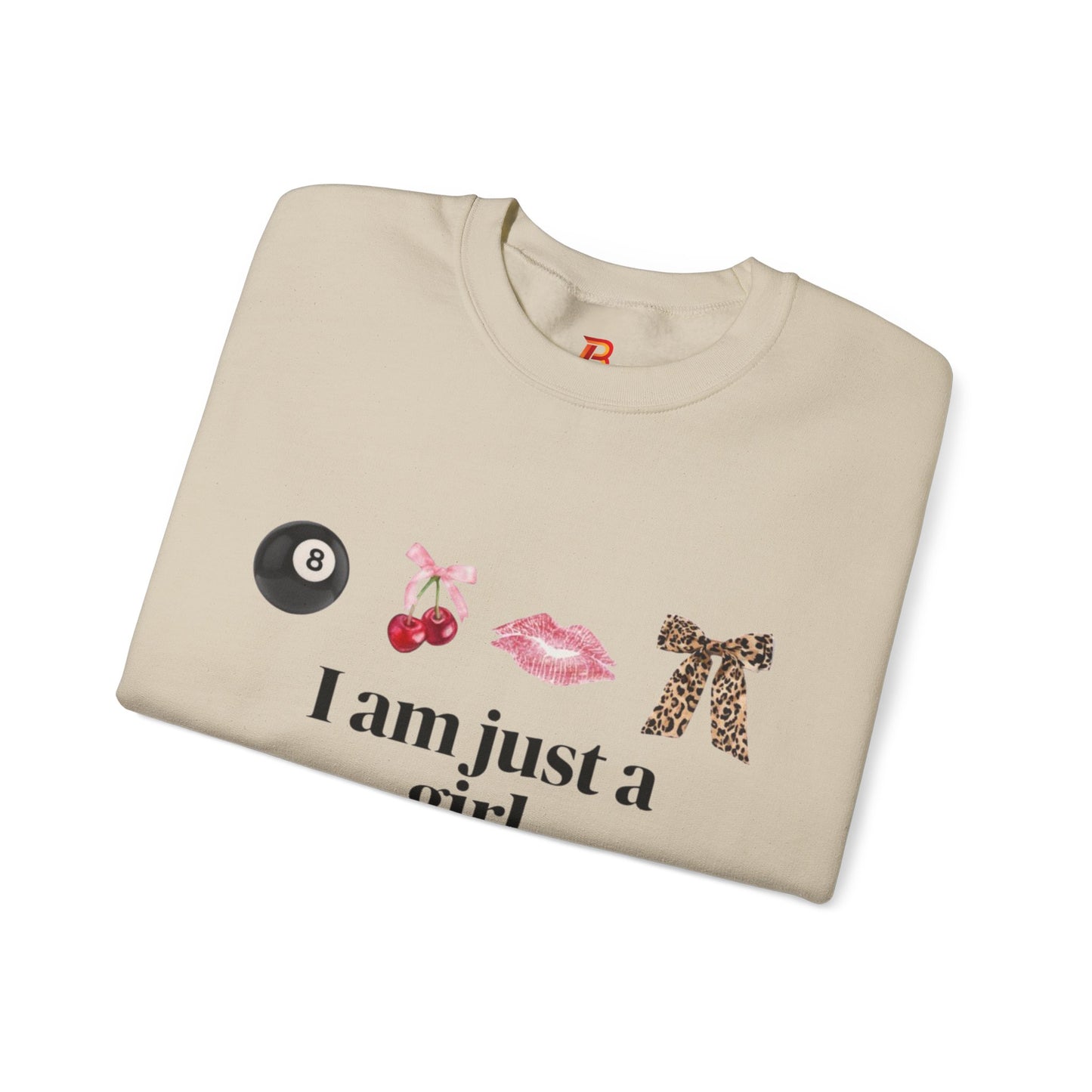 Felpa “I Am Just a Girl” – Stampa DTG di Alta Qualità | Moda Donna Trendy e Comoda.