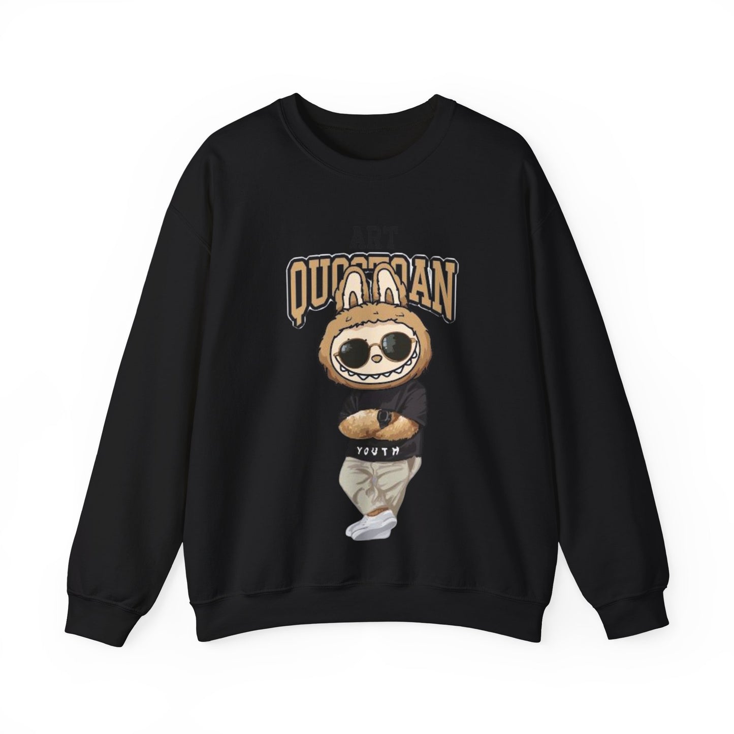 Felpa Unisex Labubu Art Quotidian – Streetwear Casual Heavy Blend.