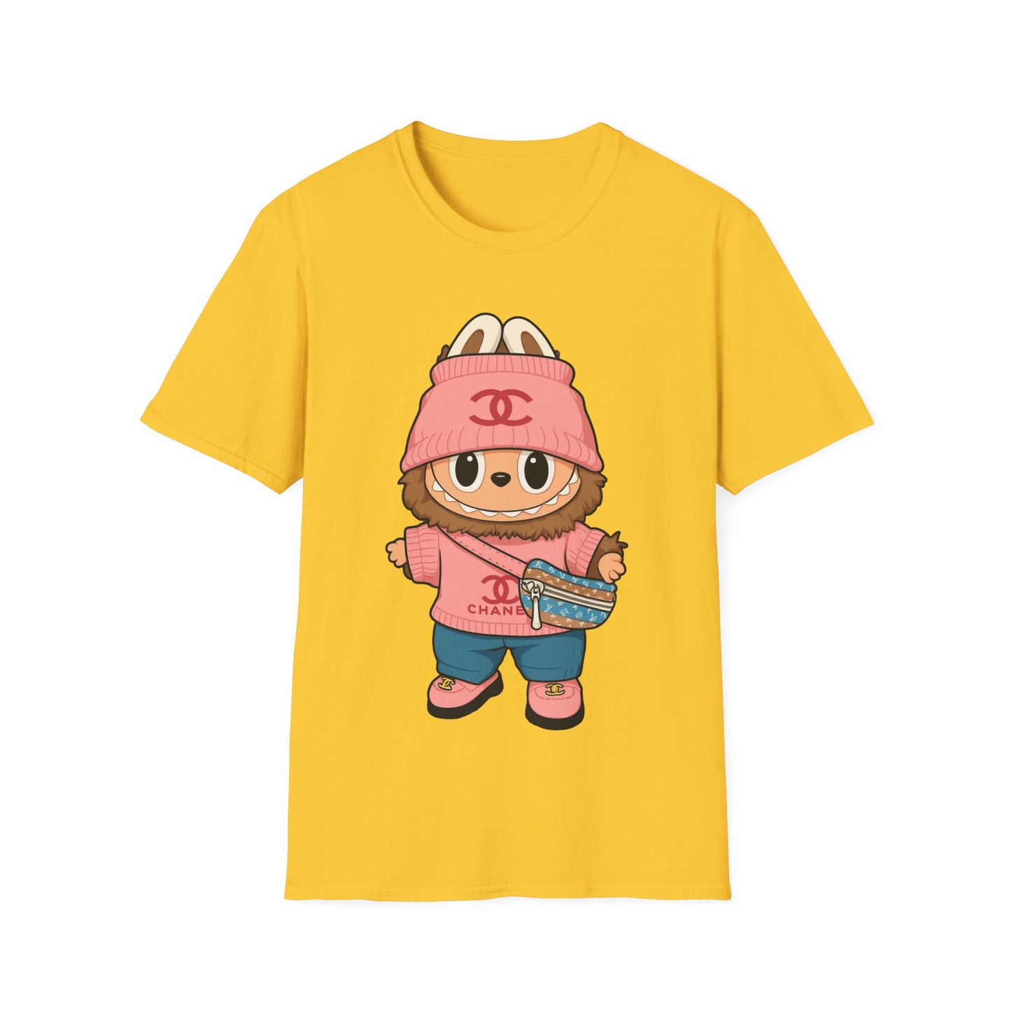 T-Shirt Unisex Labubu Softstyle – Outfit Streetwear  Kawaii.