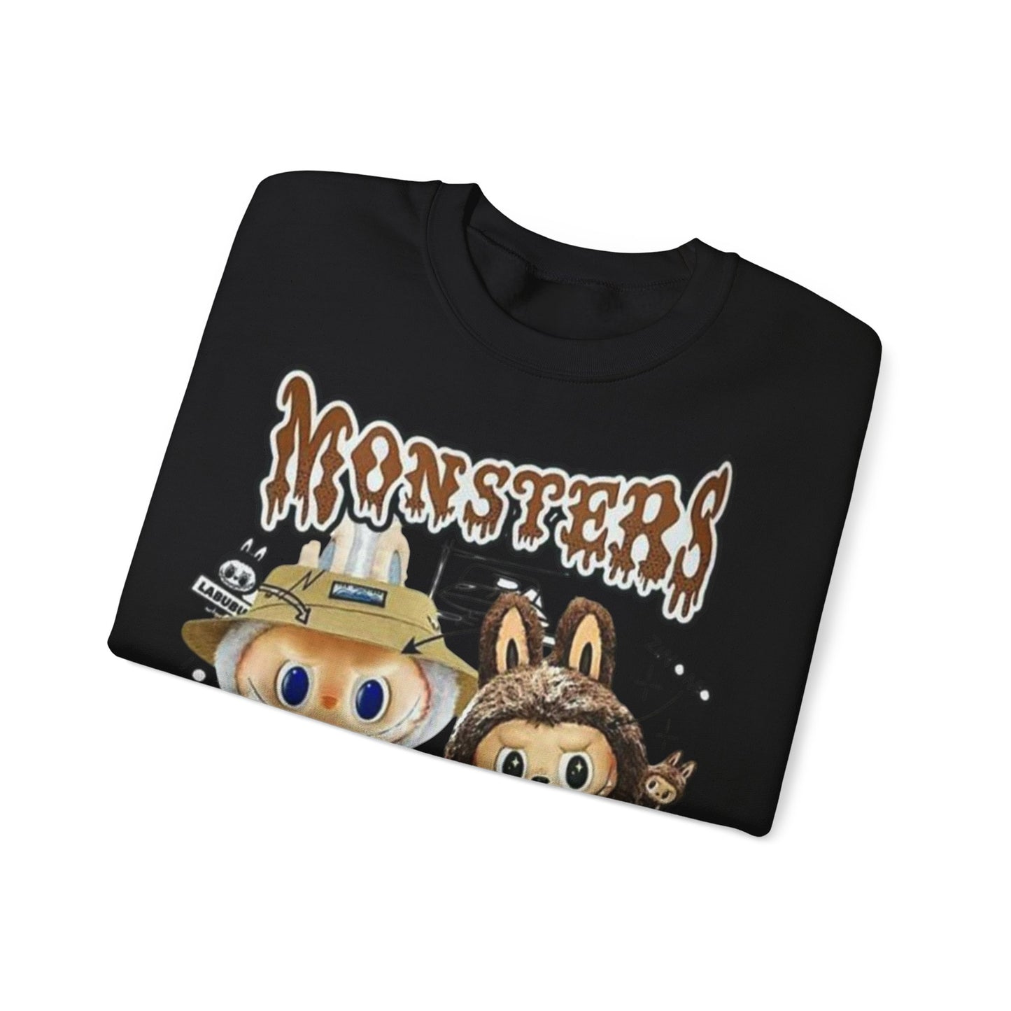 Felpa Unisex Labubu Monsters – Sweatshirt Streetwear Casual Heavy Blend.