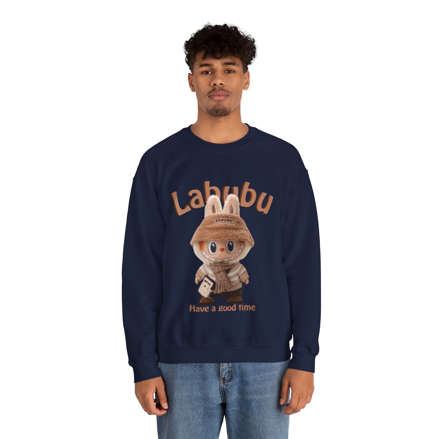 Felpa Unisex Labubu Have a Good Time – Streetwear Casual Heavy Blend.