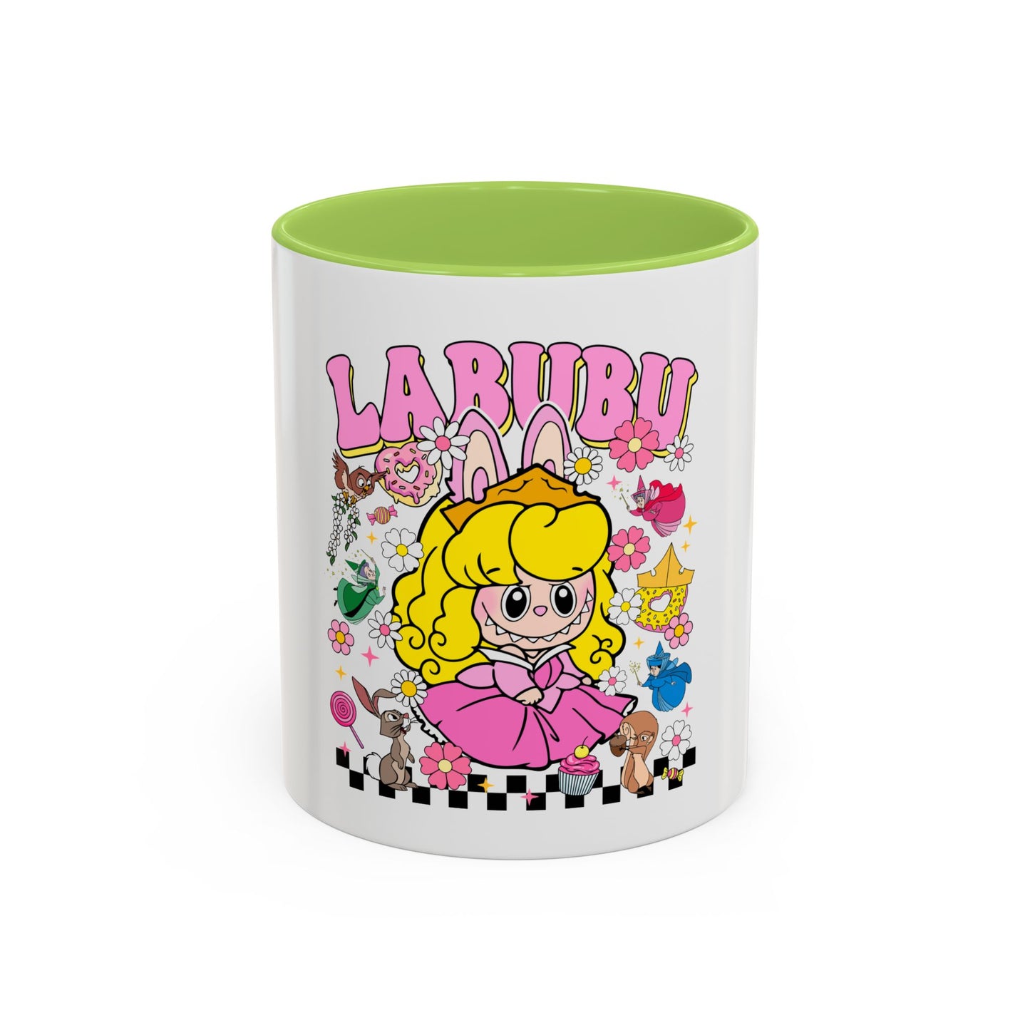 Tazza Labubu Pop Art | Tazza Colorata in Ceramica 315 ml – Collezione Personalizzabile.