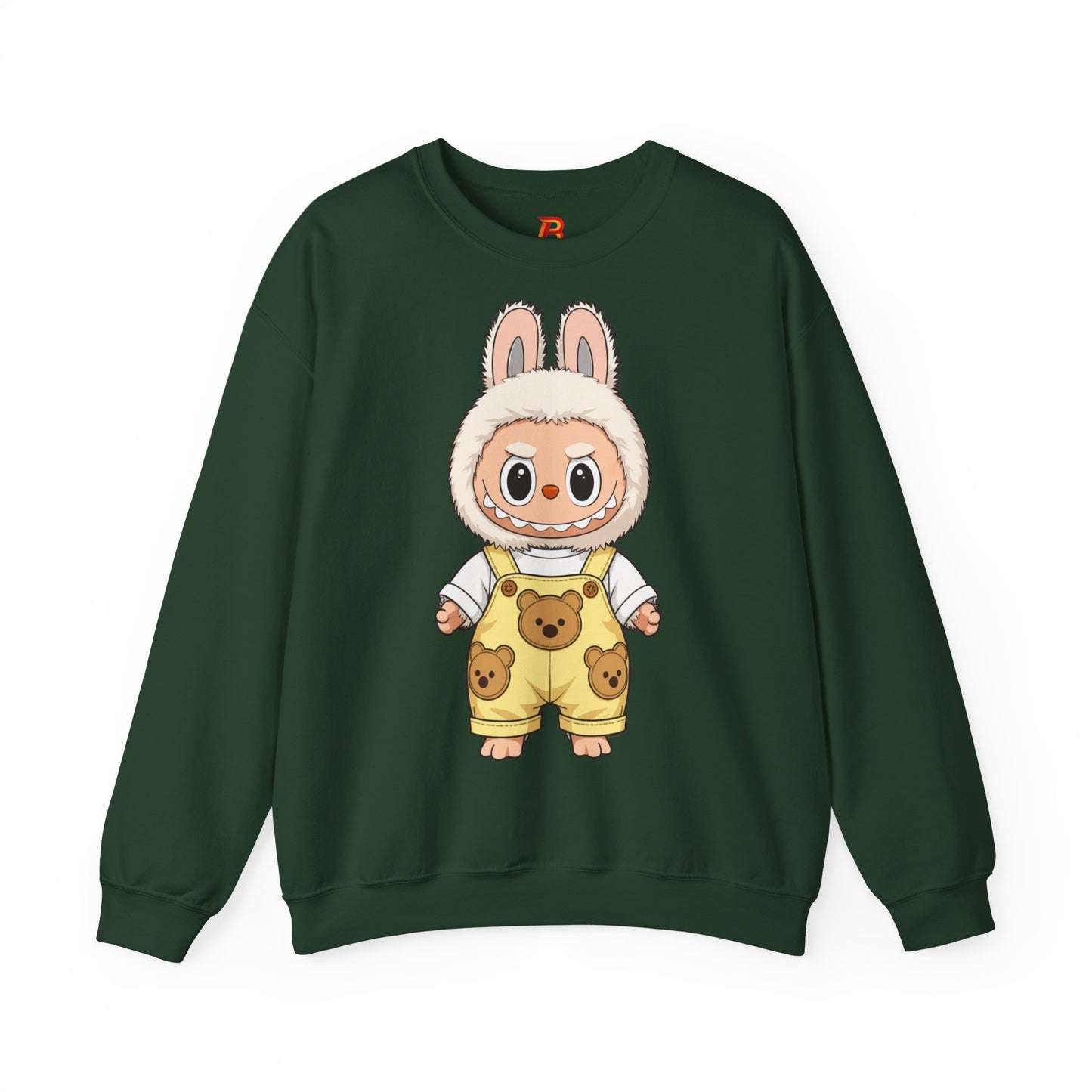 Felpa Unisex Labubu Teddy Overalls – Sweatshirt - Streetwear Heavy Blend™.