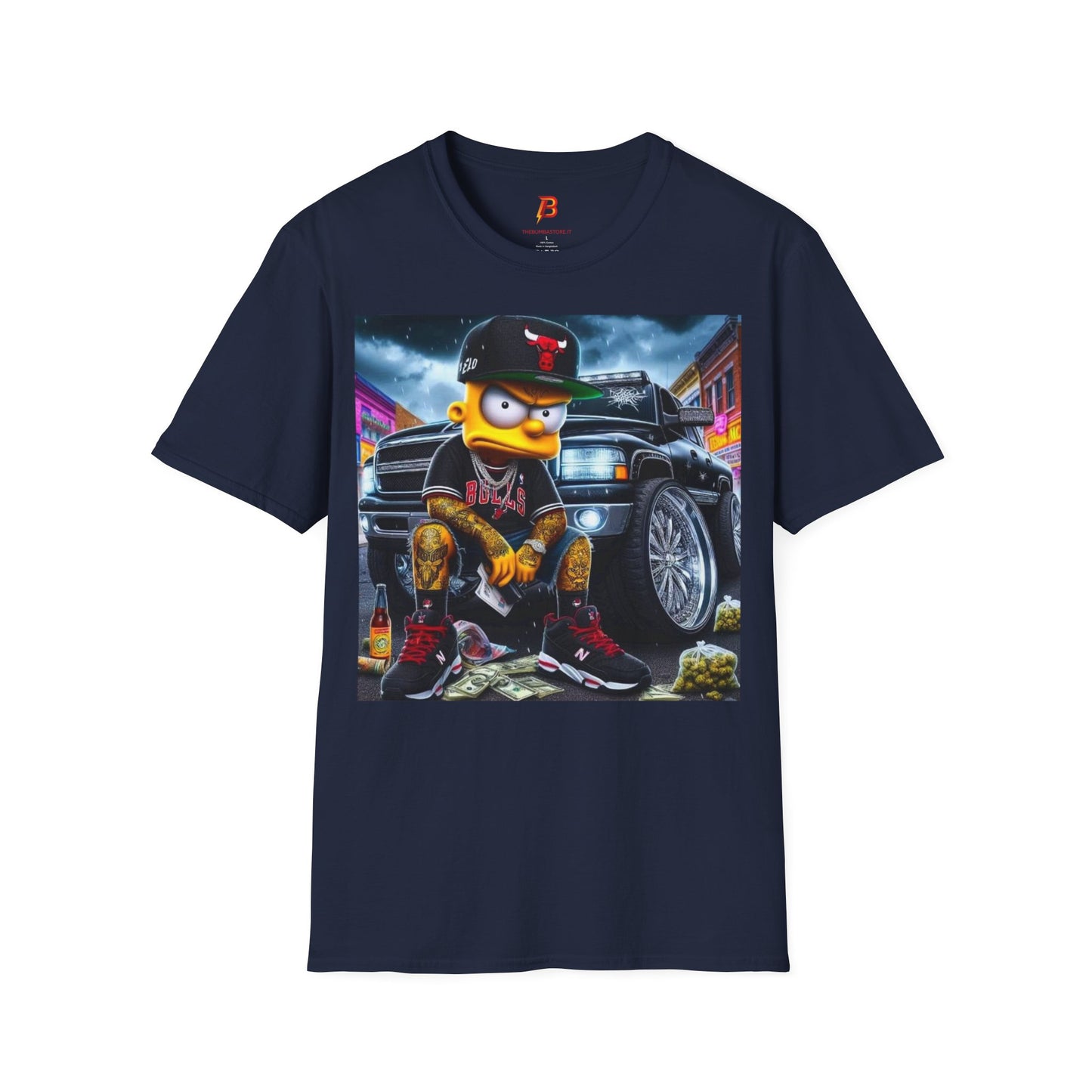 T-Shirt Unisex Bart Simpson Streetwear – Maglietta Urban Hip Hop | Cultura Pop & Moda Anni ’90