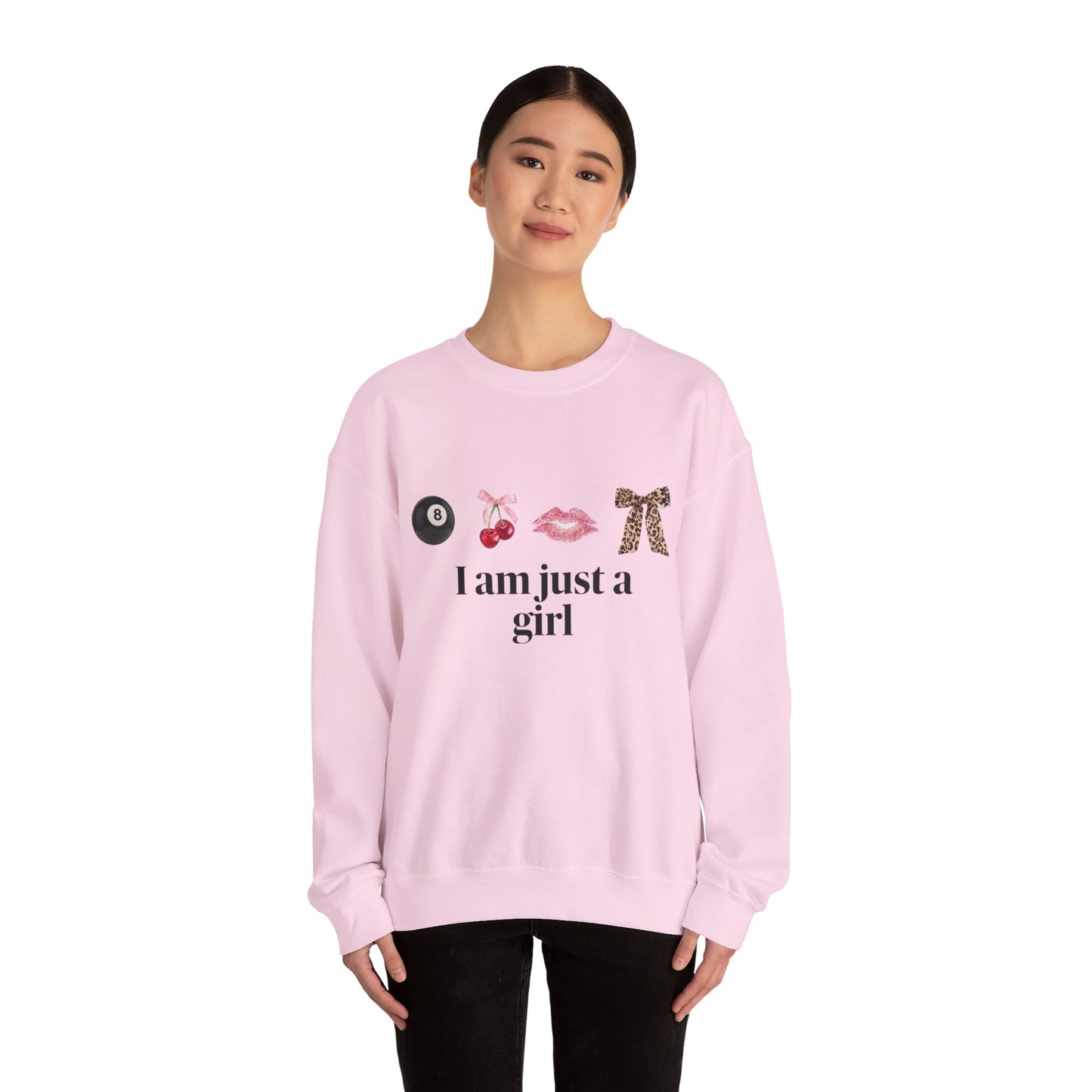 Felpa “I Am Just a Girl” – Stampa DTG di Alta Qualità | Moda Donna Trendy e Comoda.