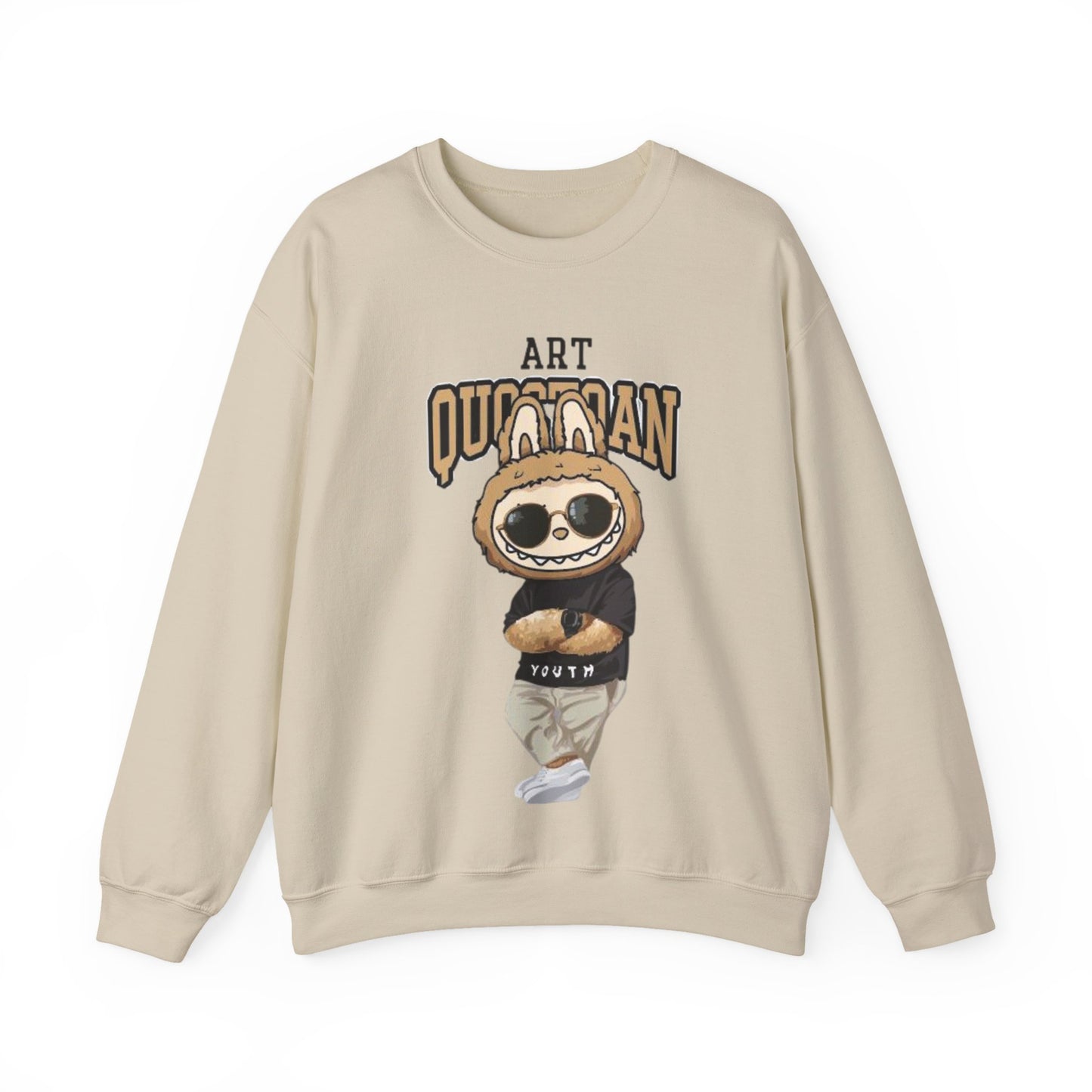 Felpa Unisex Labubu Art Quotidian – Streetwear Casual Heavy Blend.