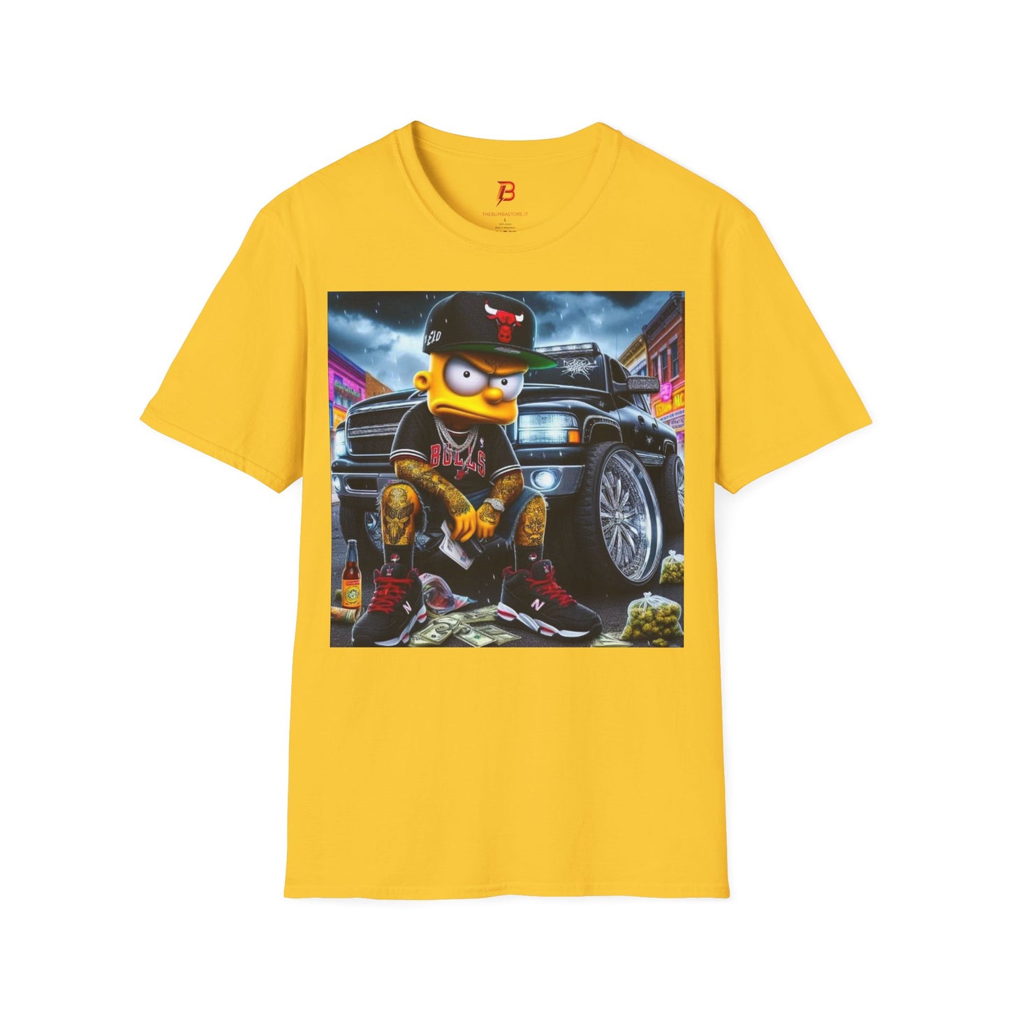 T-Shirt Unisex Bart Simpson Streetwear – Maglietta Urban Hip Hop | Cultura Pop & Moda Anni ’90