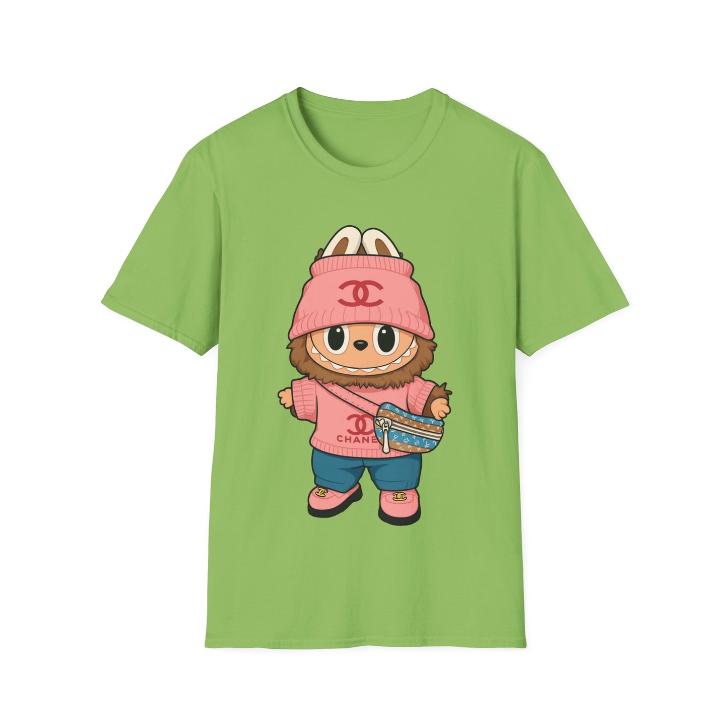T-Shirt Unisex Labubu Softstyle – Outfit Streetwear  Kawaii.