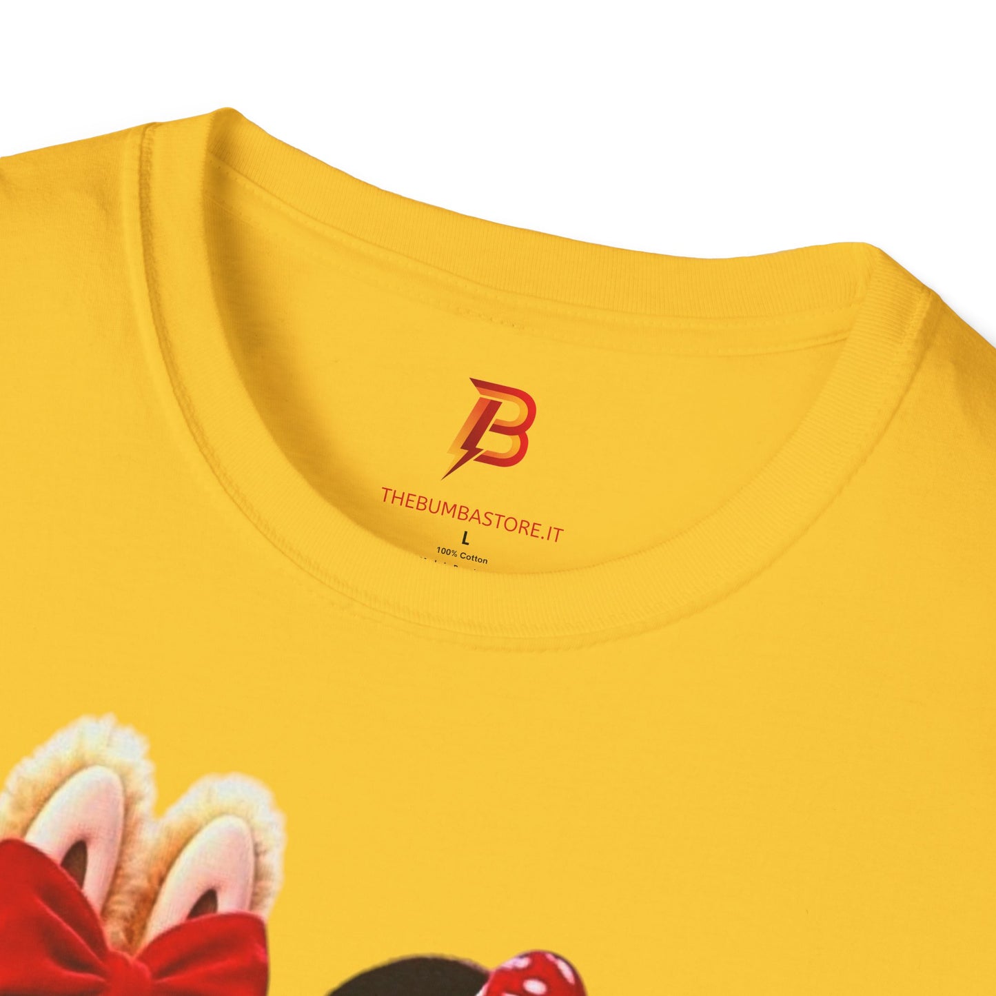 T-Shirt Unisex Labubu Softstyle  – Design Kawaii Coppia in Stile Minnie & Mickey.