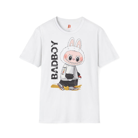 T-Shirt Unisex Labubu Softstyle – Design Streetwear Kawaii “Bad Boy”.