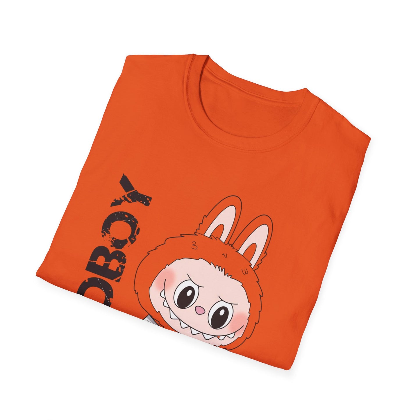 T-Shirt Unisex Labubu Softstyle – Design Streetwear Kawaii “Bad Boy”.