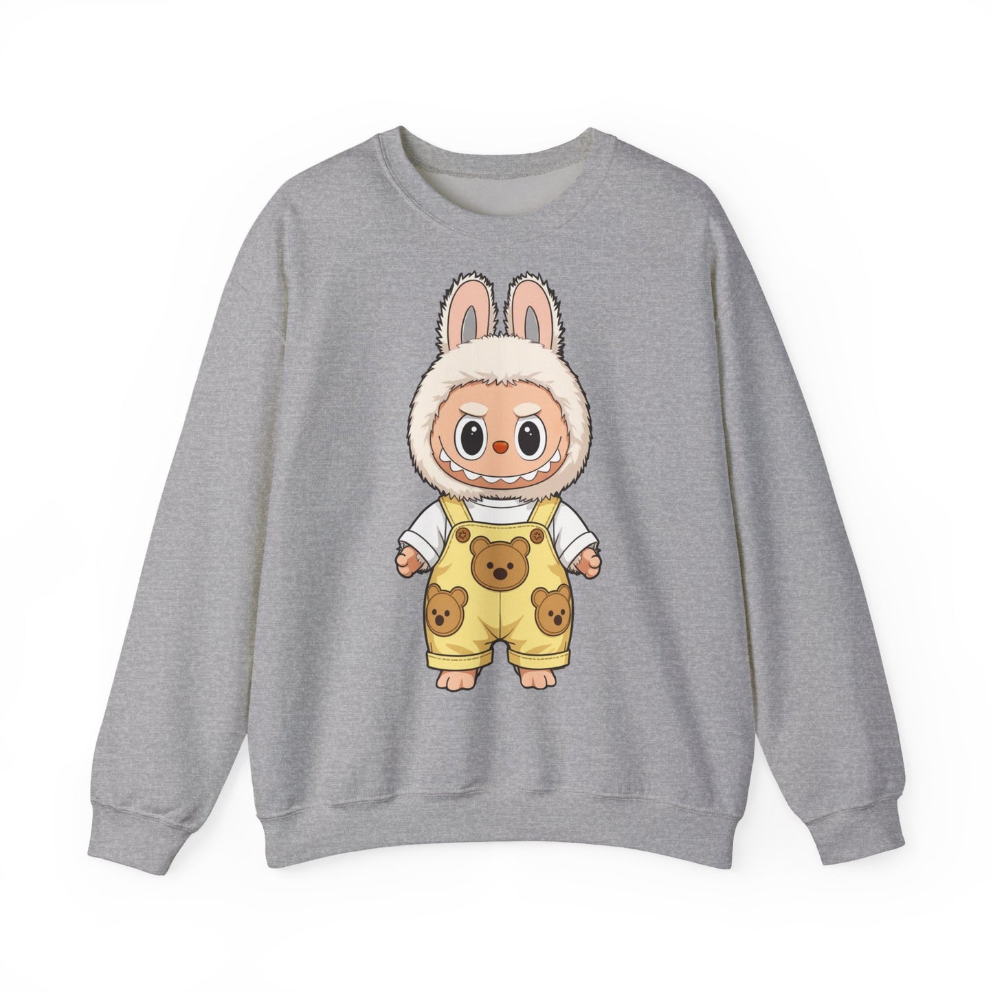 Felpa Unisex Labubu Teddy Overalls – Sweatshirt - Streetwear Heavy Blend™.