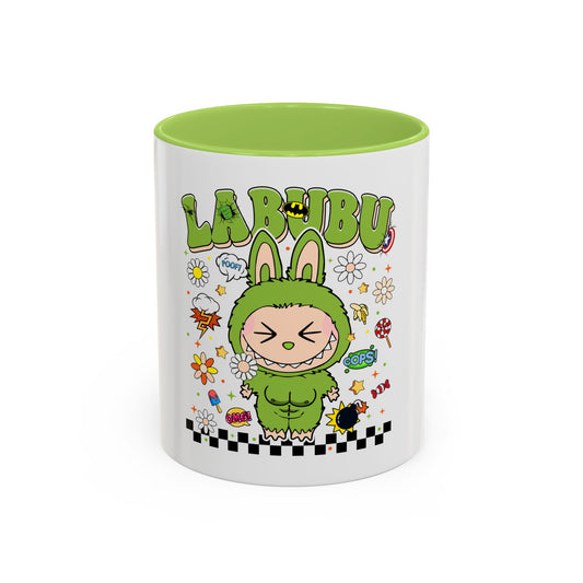Tazza Labubu Pop Art | Tazza Colorata in Ceramica 315 ml – Collezione Personalizzabile.