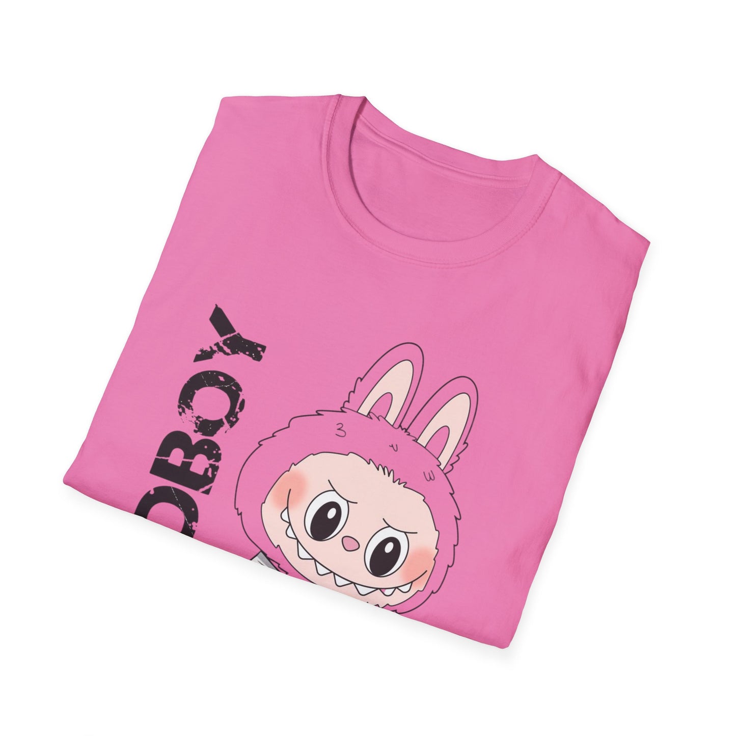 T-Shirt Unisex Labubu Softstyle – Design Streetwear Kawaii “Bad Boy”.