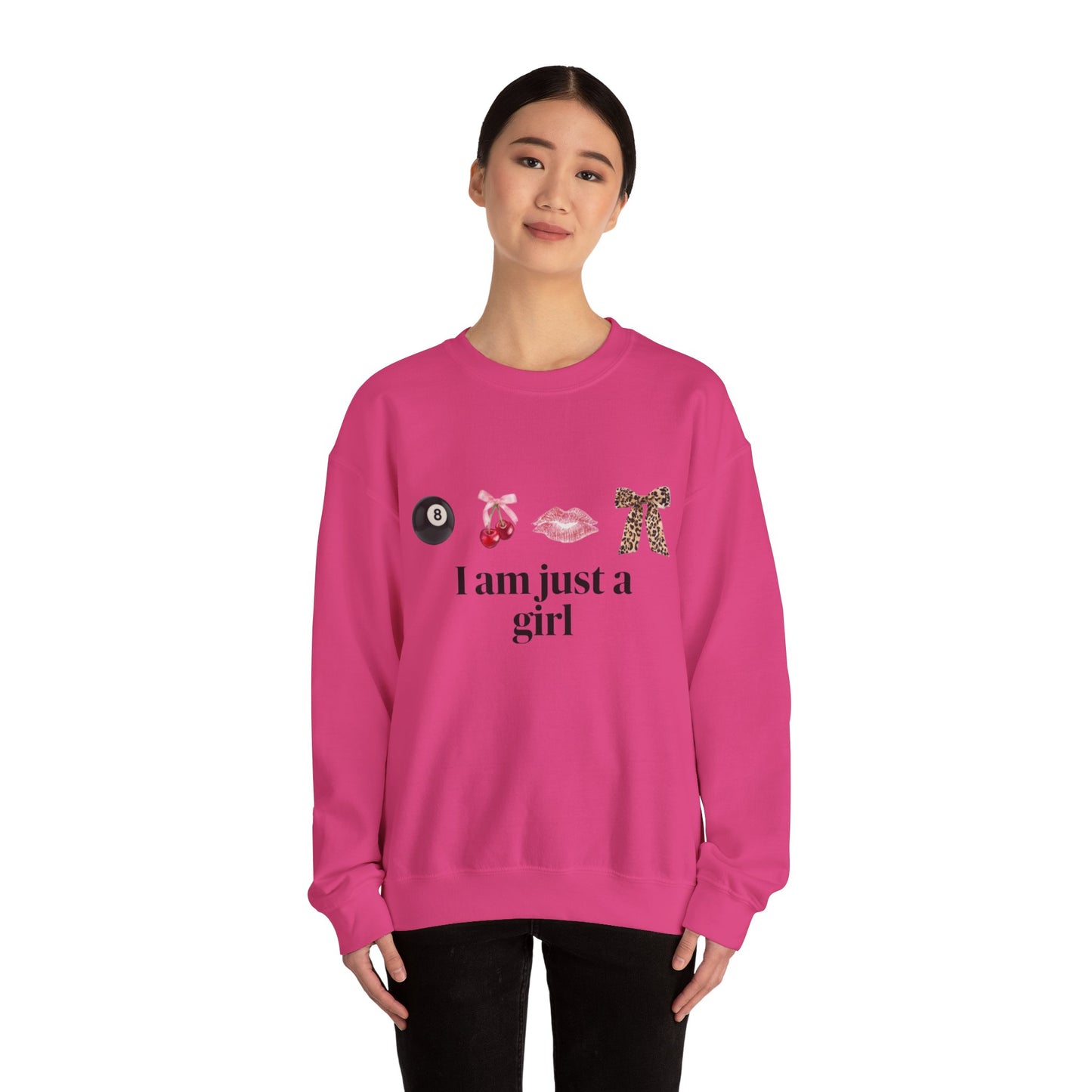 Felpa “I Am Just a Girl” – Stampa DTG di Alta Qualità | Moda Donna Trendy e Comoda.