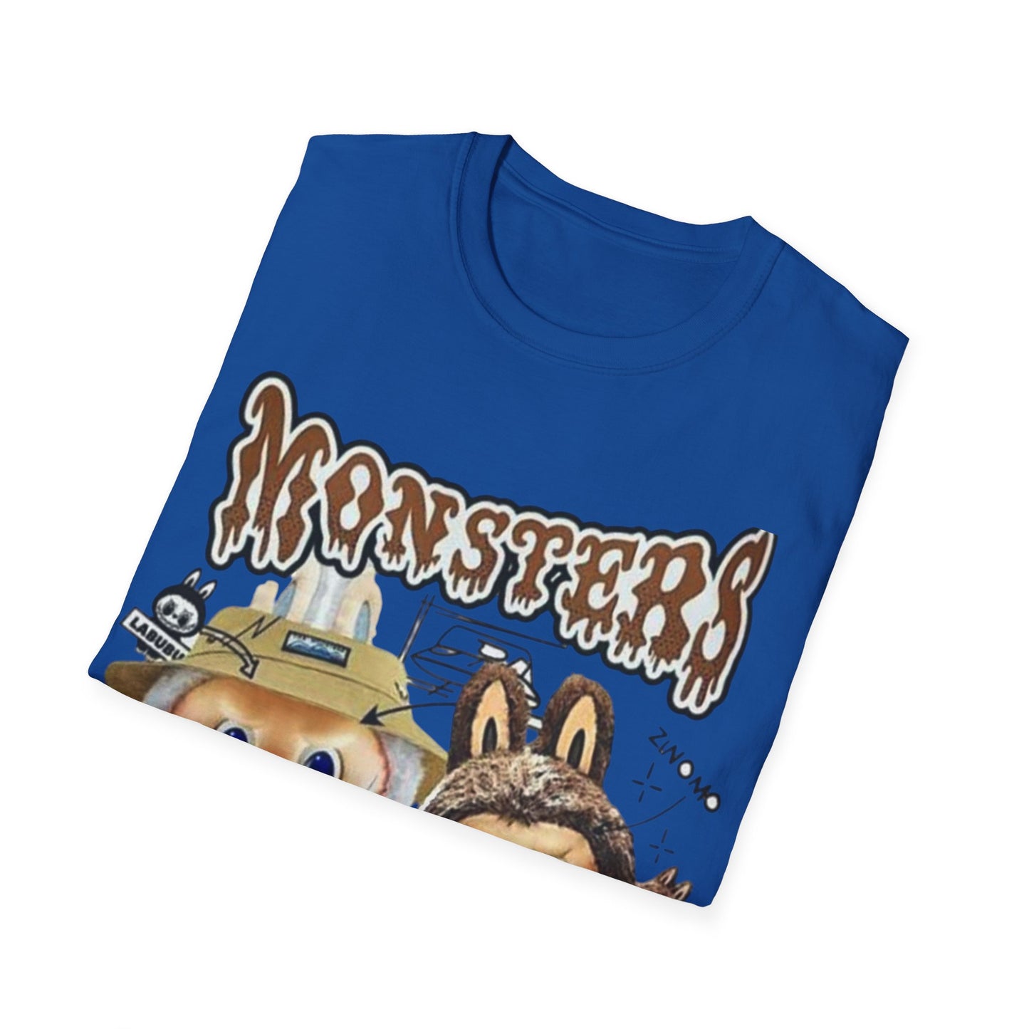 T-Shirt Unisex Labubu Softstyle – Design Monsters Kawaii con Coppia Iconica.