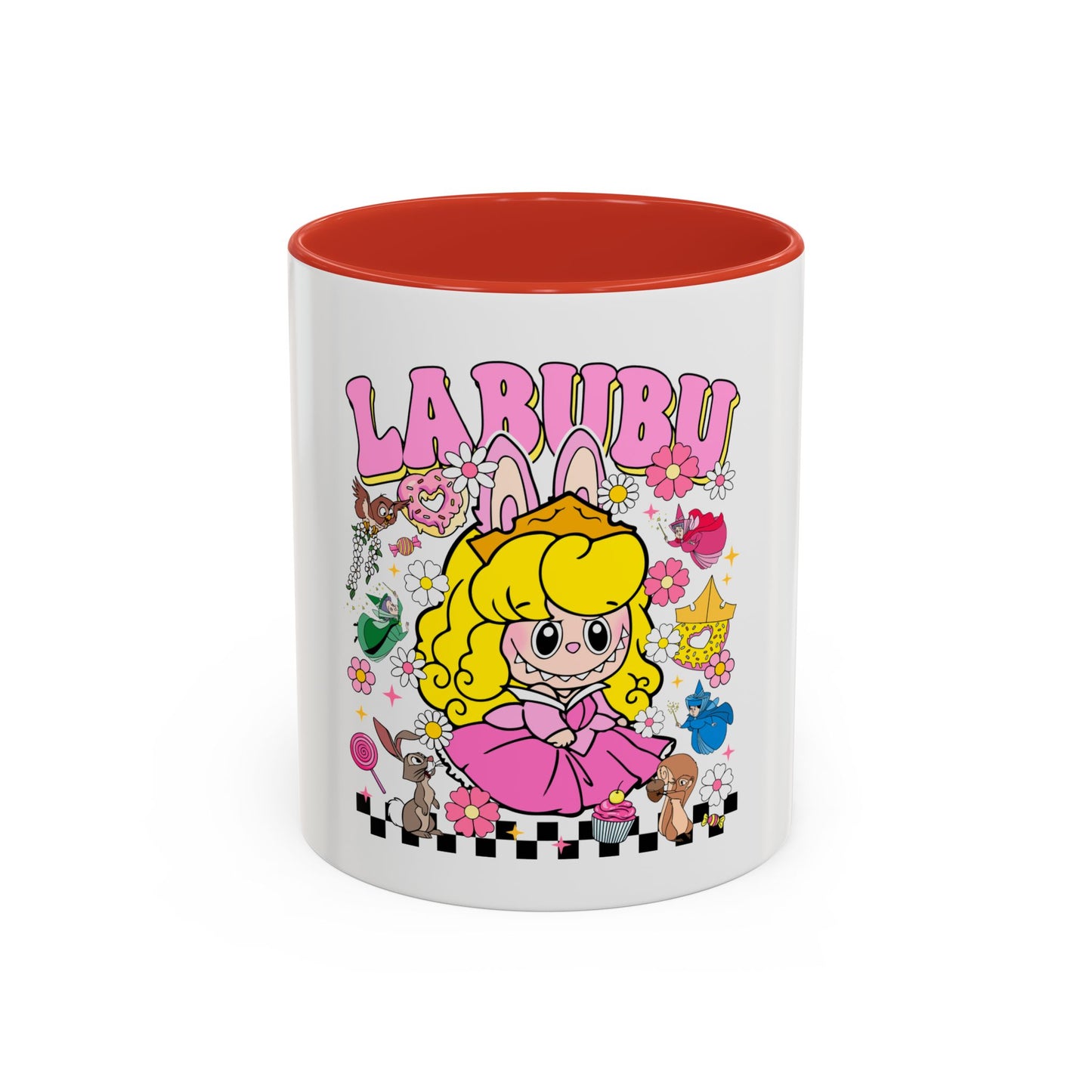 Tazza Labubu Pop Art | Tazza Colorata in Ceramica 315 ml – Collezione Personalizzabile.