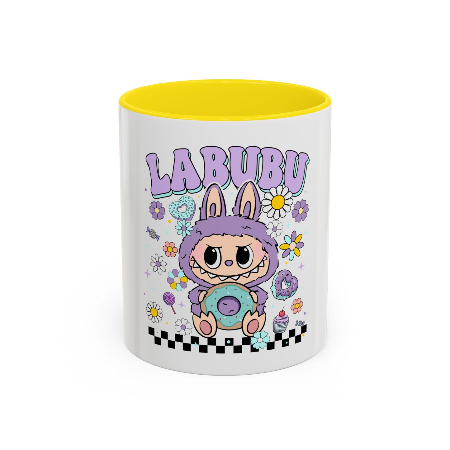 Tazza Labubu Pop Art | Tazza Colorata in Ceramica 315 ml – Collezione Personalizzabile.