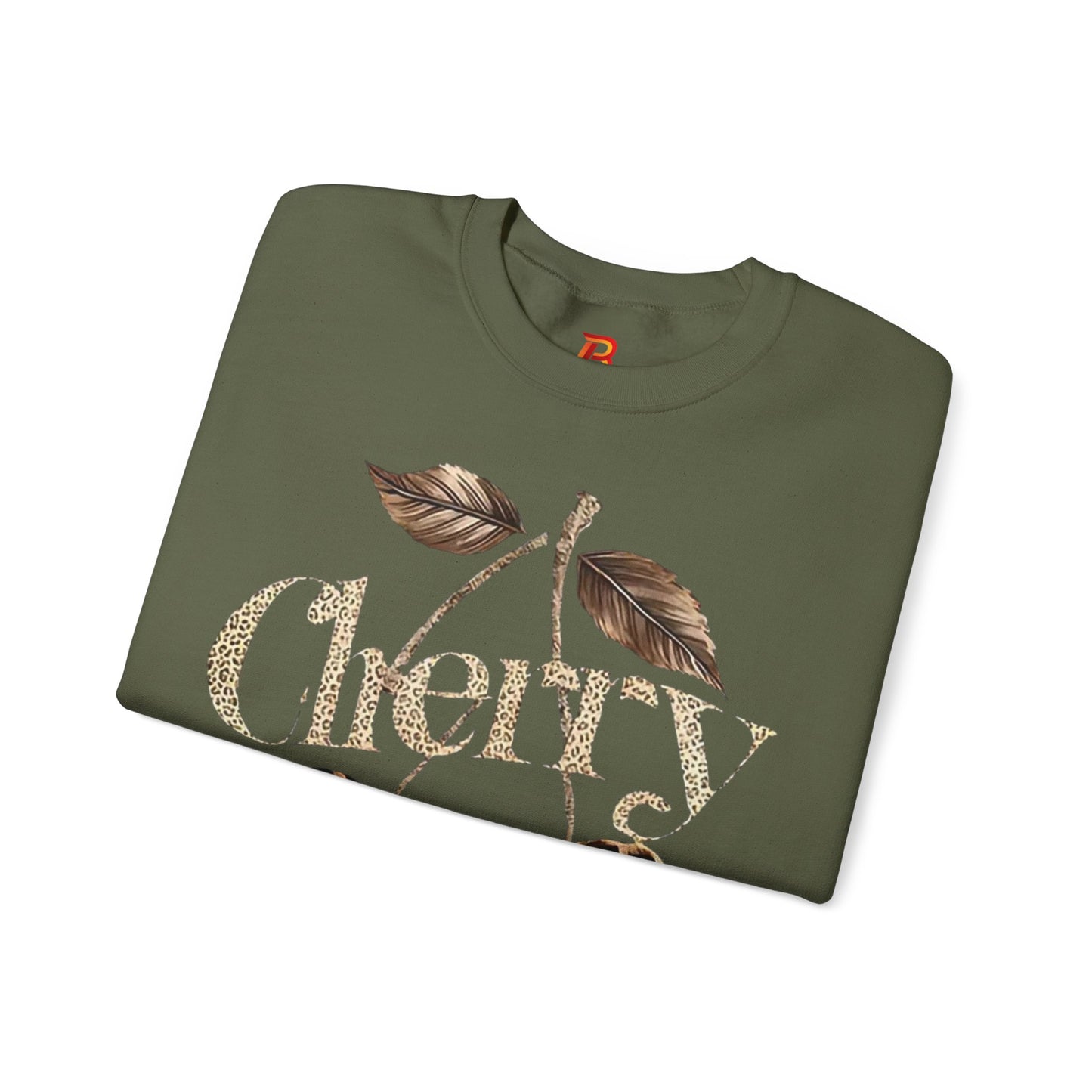 Felpa Unisex "Cherry Leopard" – Stampa Ciliegie Animalier, Stile Streetwear alla Moda.