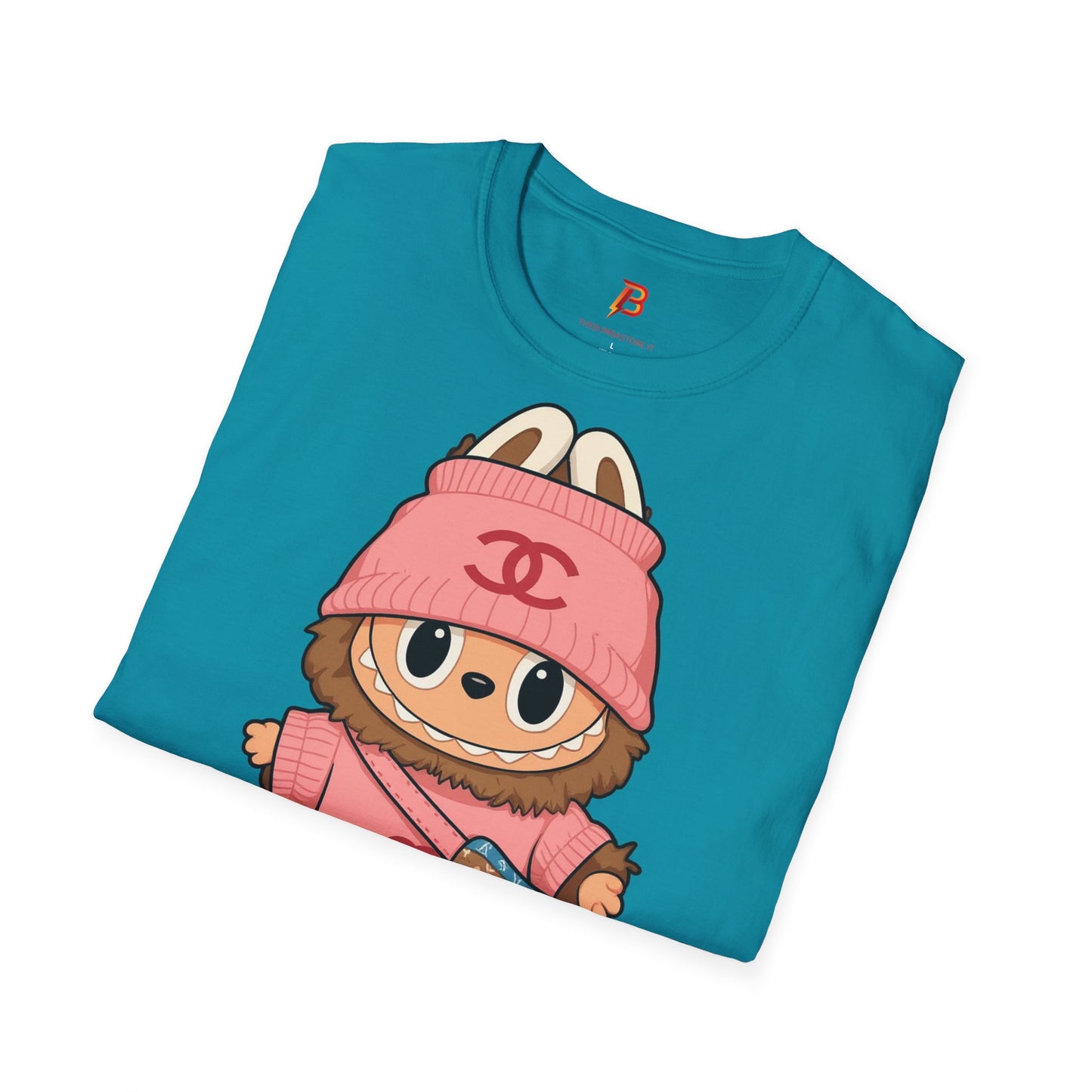 T-Shirt Unisex Labubu Softstyle – Outfit Streetwear  Kawaii.