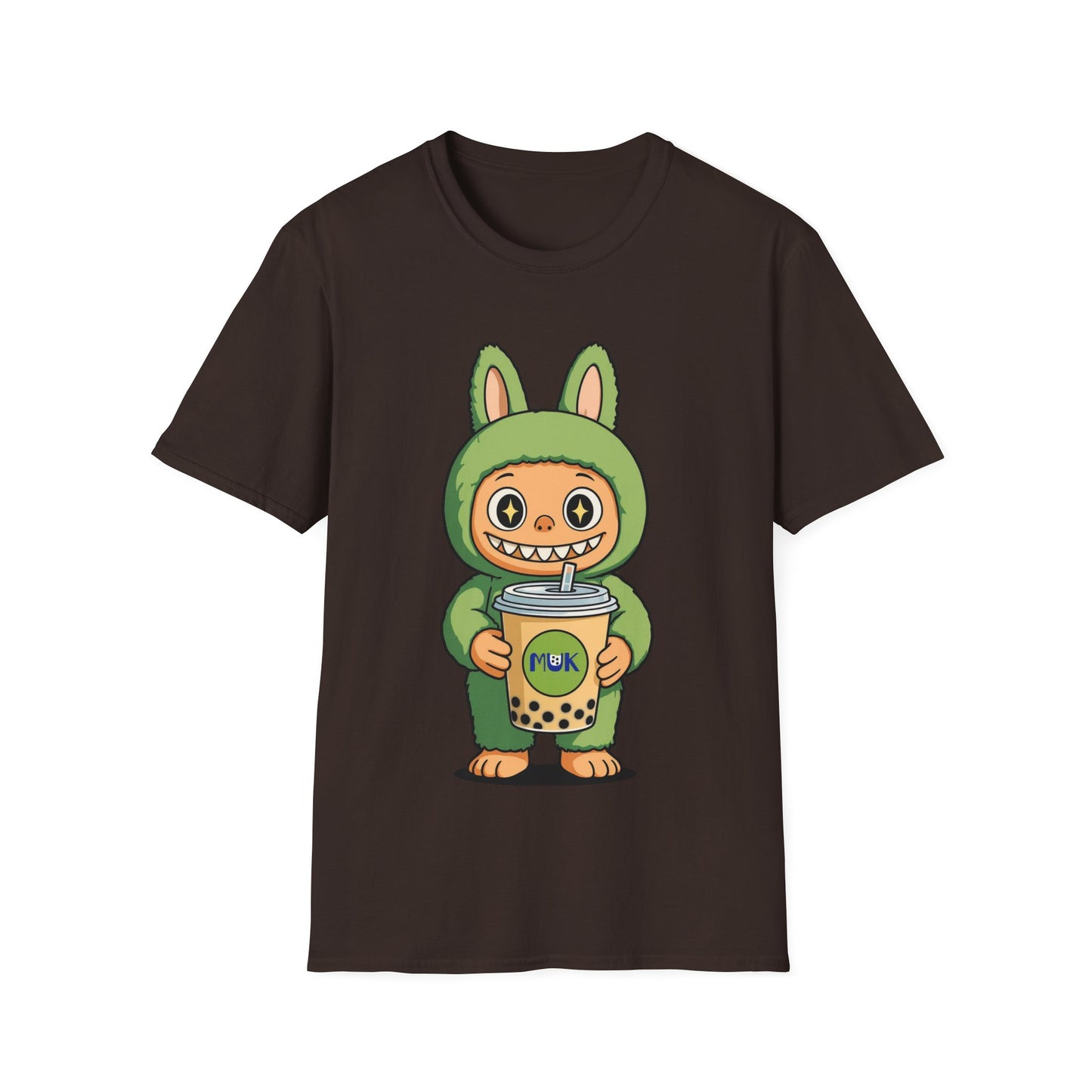 T-Shirt Unisex Labubu Softstyle – Design Kawaii con Bubble Tea.