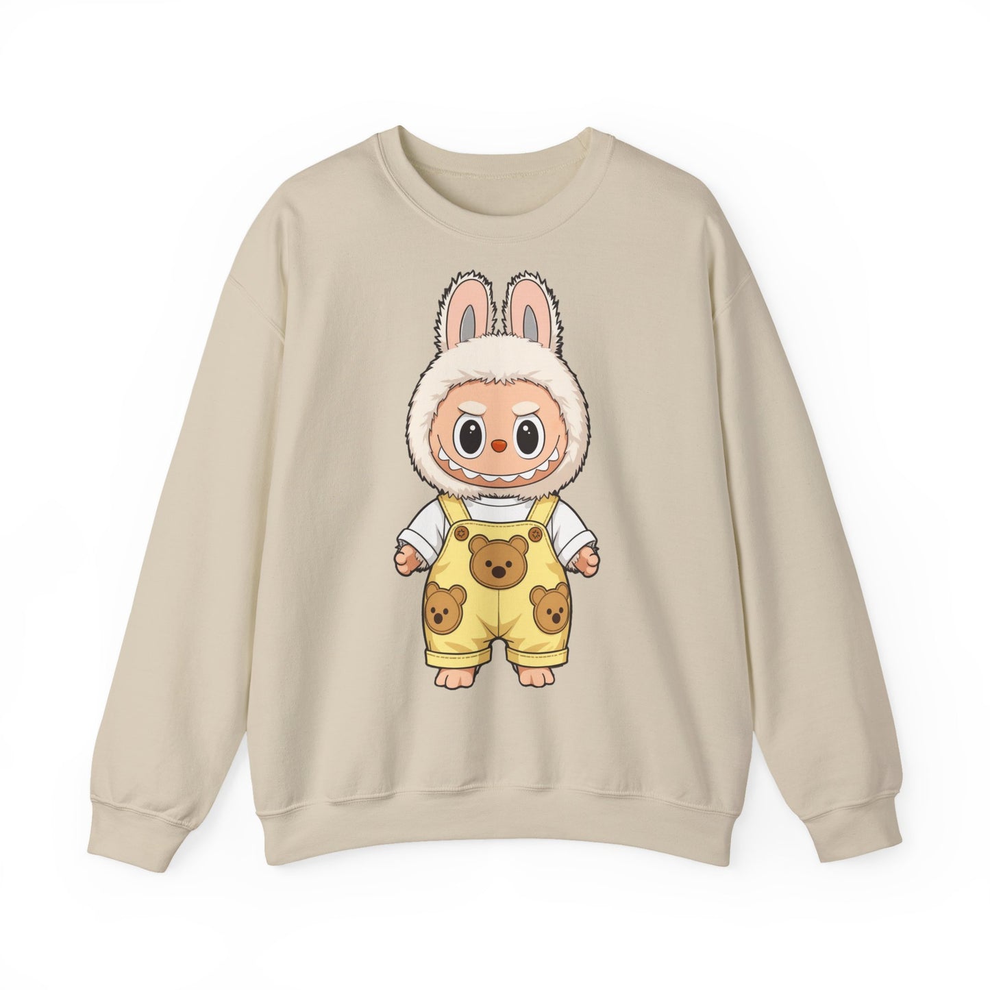 Felpa Unisex Labubu Teddy Overalls – Sweatshirt - Streetwear Heavy Blend™.
