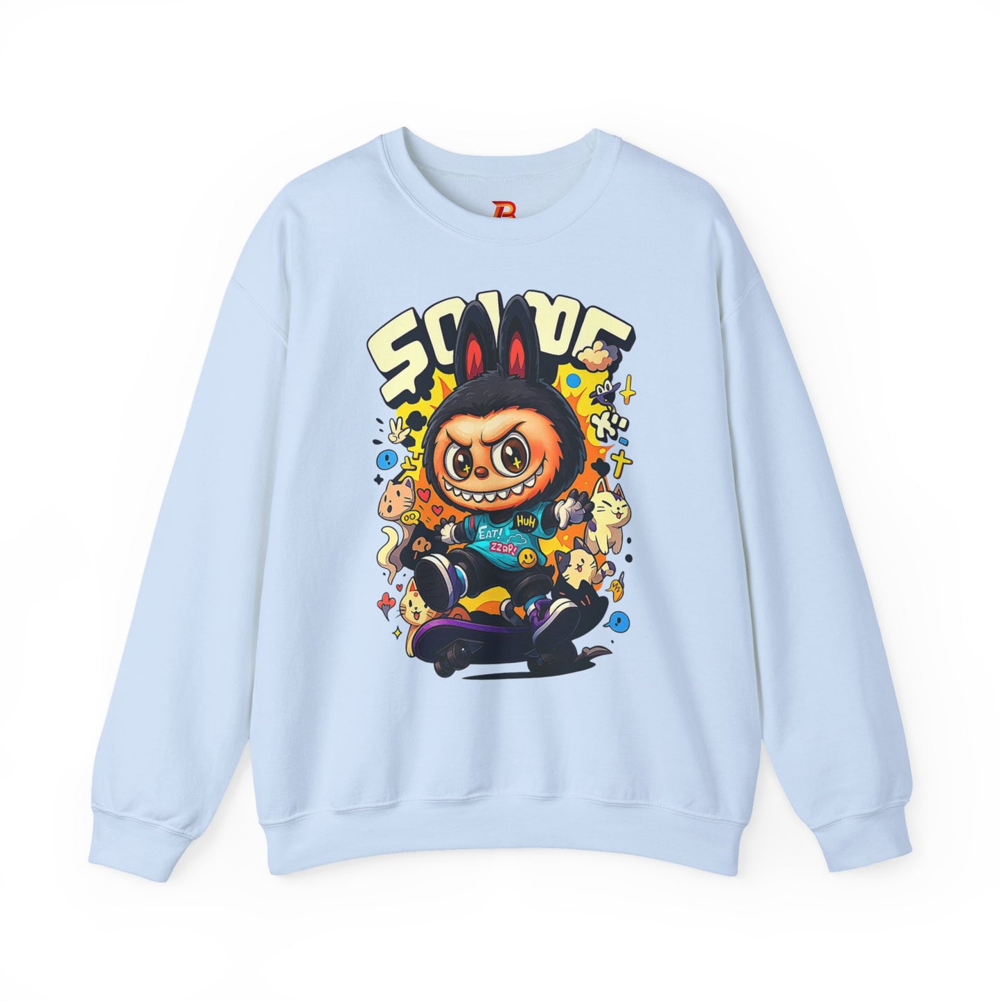 Felpa Unisex Labubu Skateboard – Streetwear Casual, Moda Urban e Comfort.