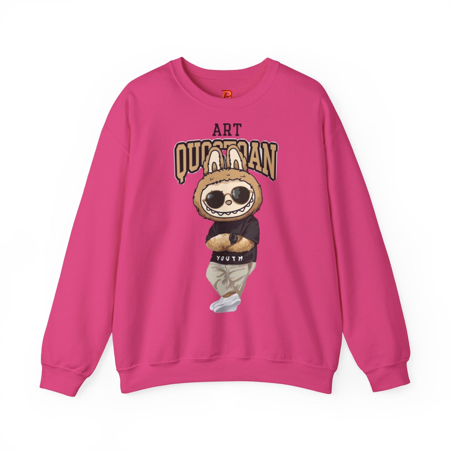 Felpa Unisex Labubu Art Quotidian – Streetwear Casual Heavy Blend.