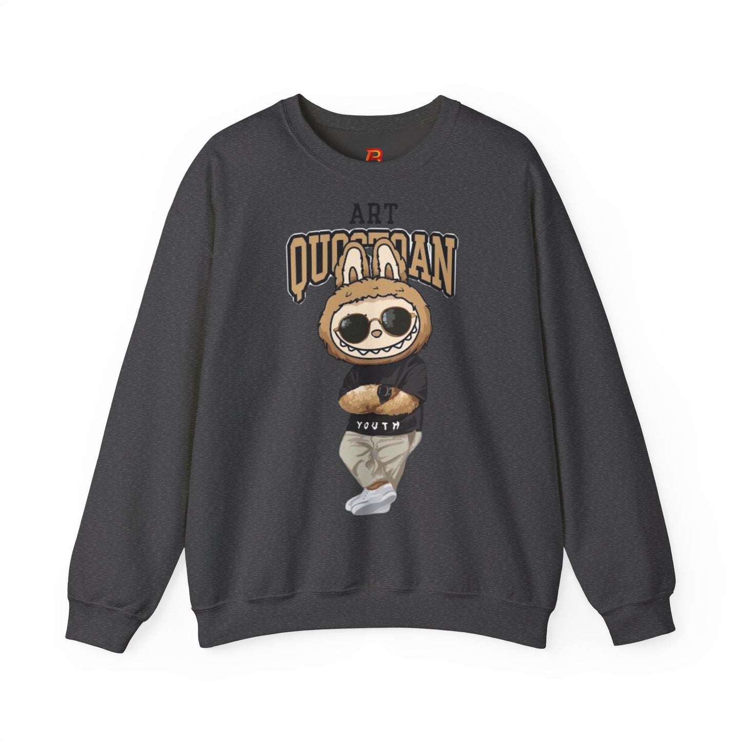 Felpa Unisex Labubu Art Quotidian – Streetwear Casual Heavy Blend.