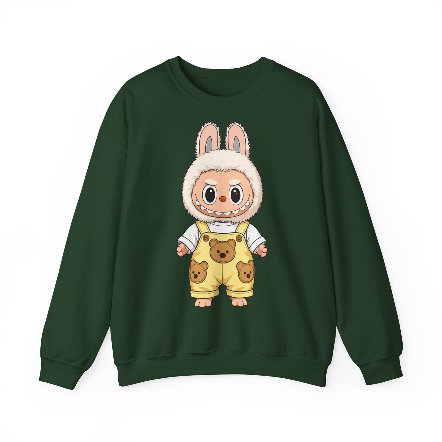 Felpa Unisex Labubu Teddy Overalls – Sweatshirt - Streetwear Heavy Blend™.
