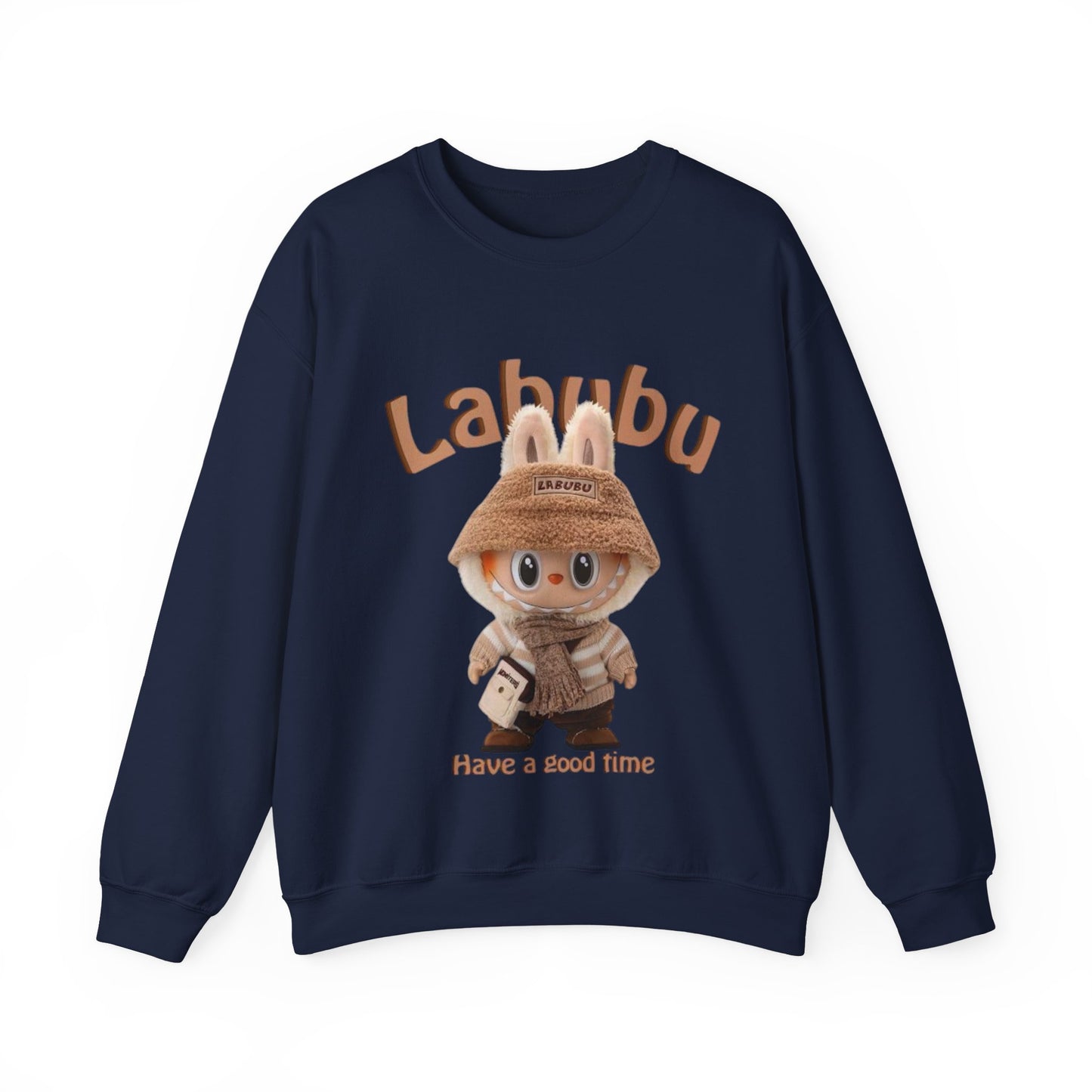 Felpa Unisex Labubu Have a Good Time – Streetwear Casual Heavy Blend.