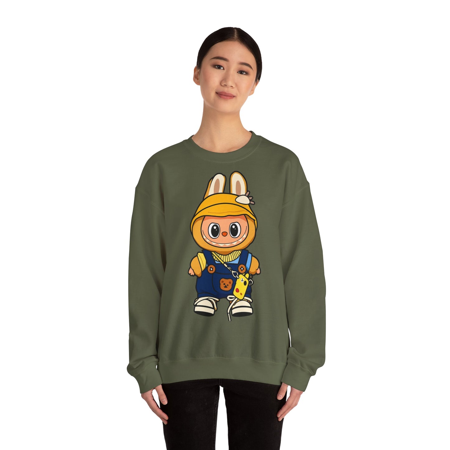 Felpa Unisex Labubu Hoodie Style – Sweatshirt - Streetwear Heavy Blend.