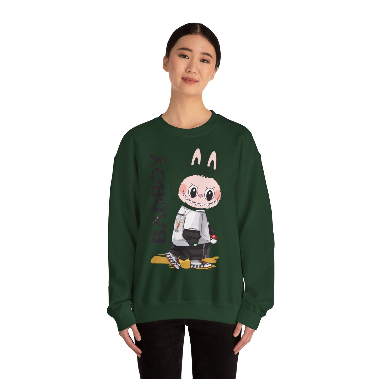 Felpa Unisex Labubu BADBOY – Streetwear Casual Heavy Blend.