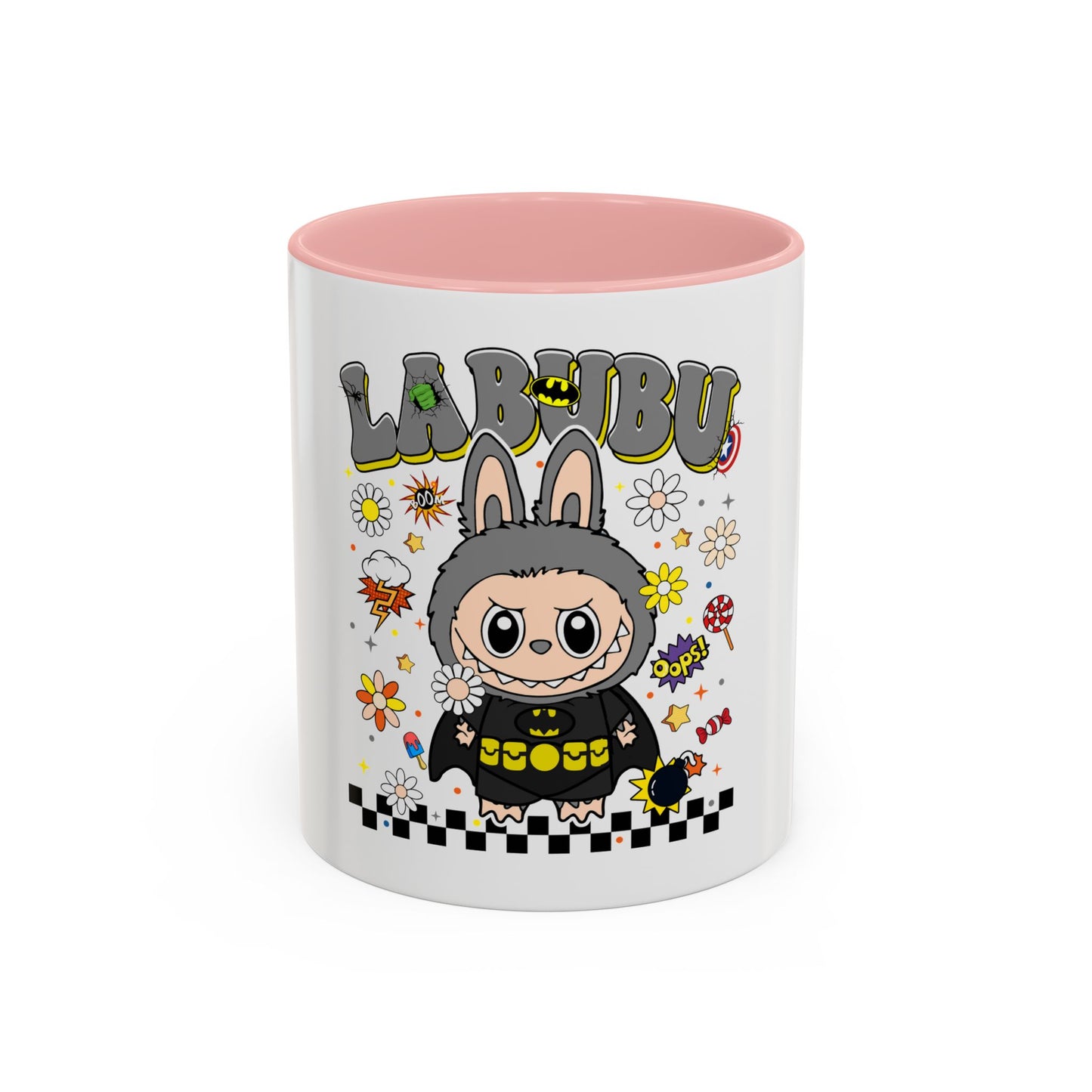 Tazza Labubu Pop Art | Tazza Colorata in Ceramica 315 ml – Collezione Personalizzabile.
