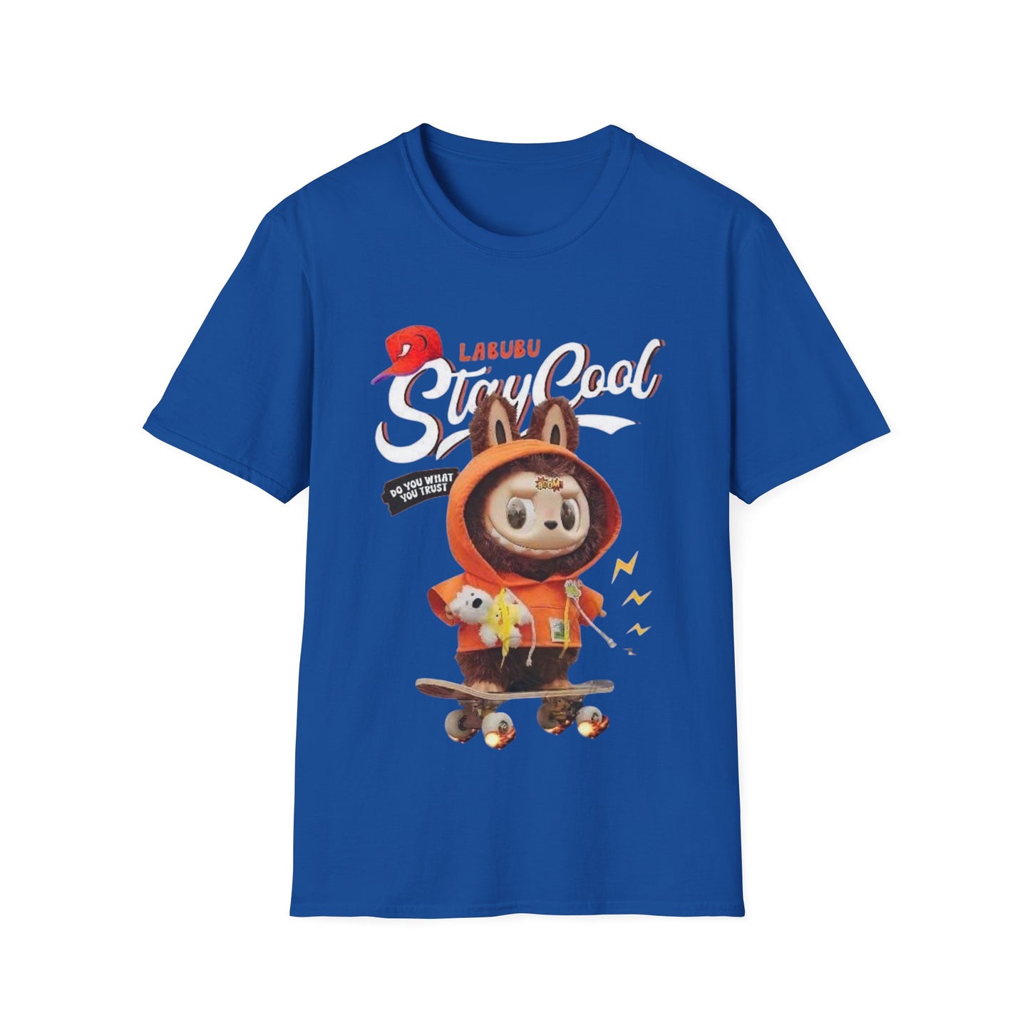 T-Shirt Unisex Labubu Softstyle – Design Streetwear Kawaii “Stay Cool”.