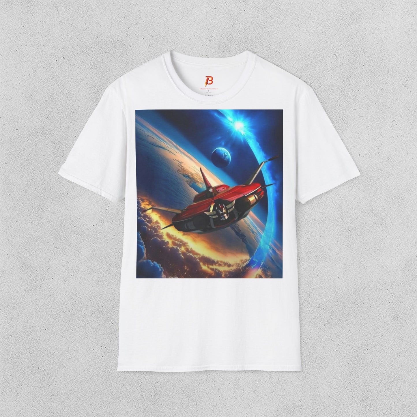 T-Shirt Goldrake UFO Robot – Unisex Softstyle in Cotone | Grafica Spaziale Retrò Anime