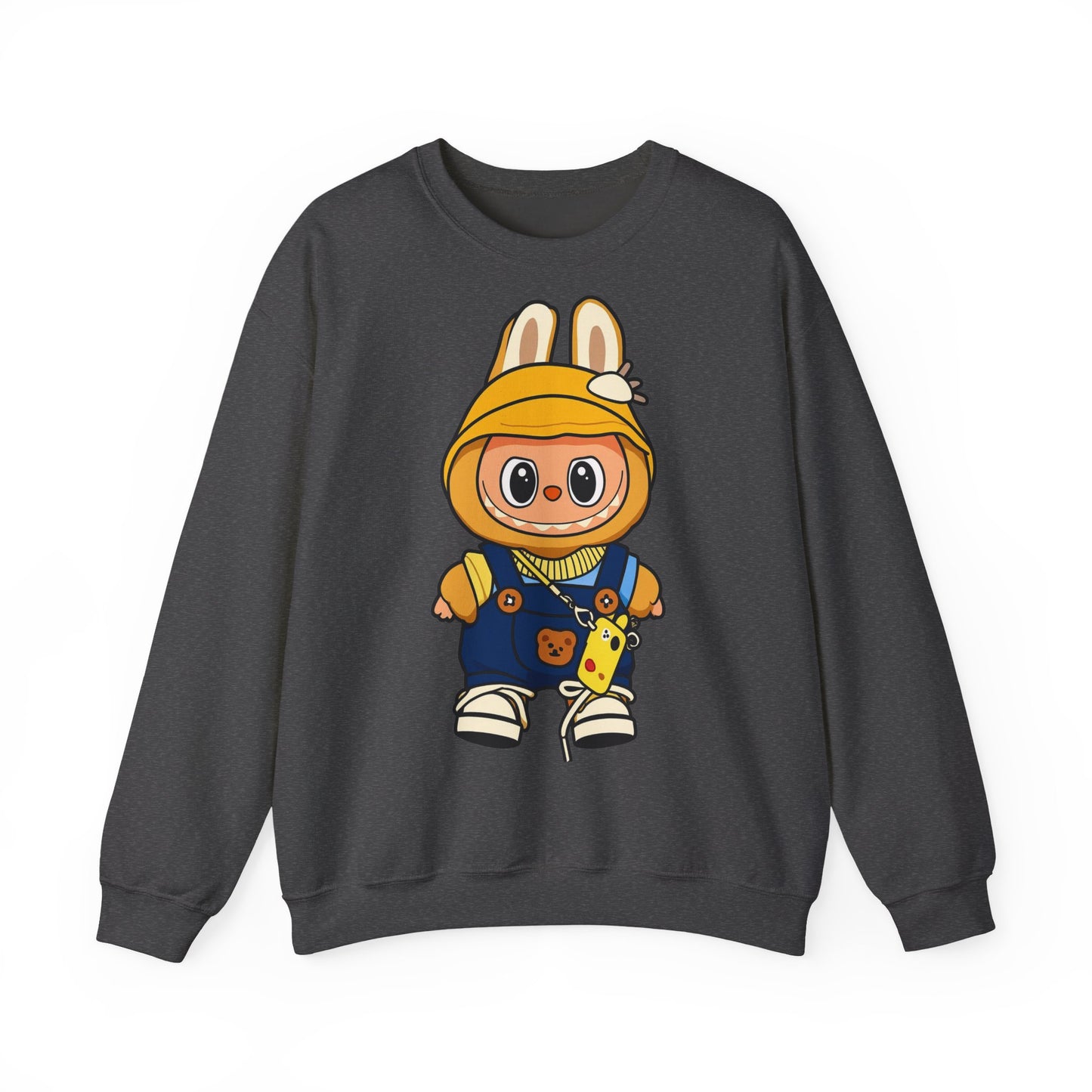 Felpa Unisex Labubu Hoodie Style – Sweatshirt - Streetwear Heavy Blend.
