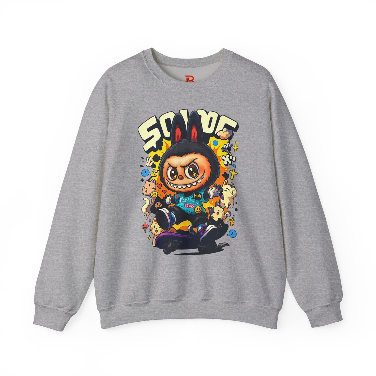 Felpa Unisex Labubu Skateboard – Streetwear Casual, Moda Urban e Comfort.