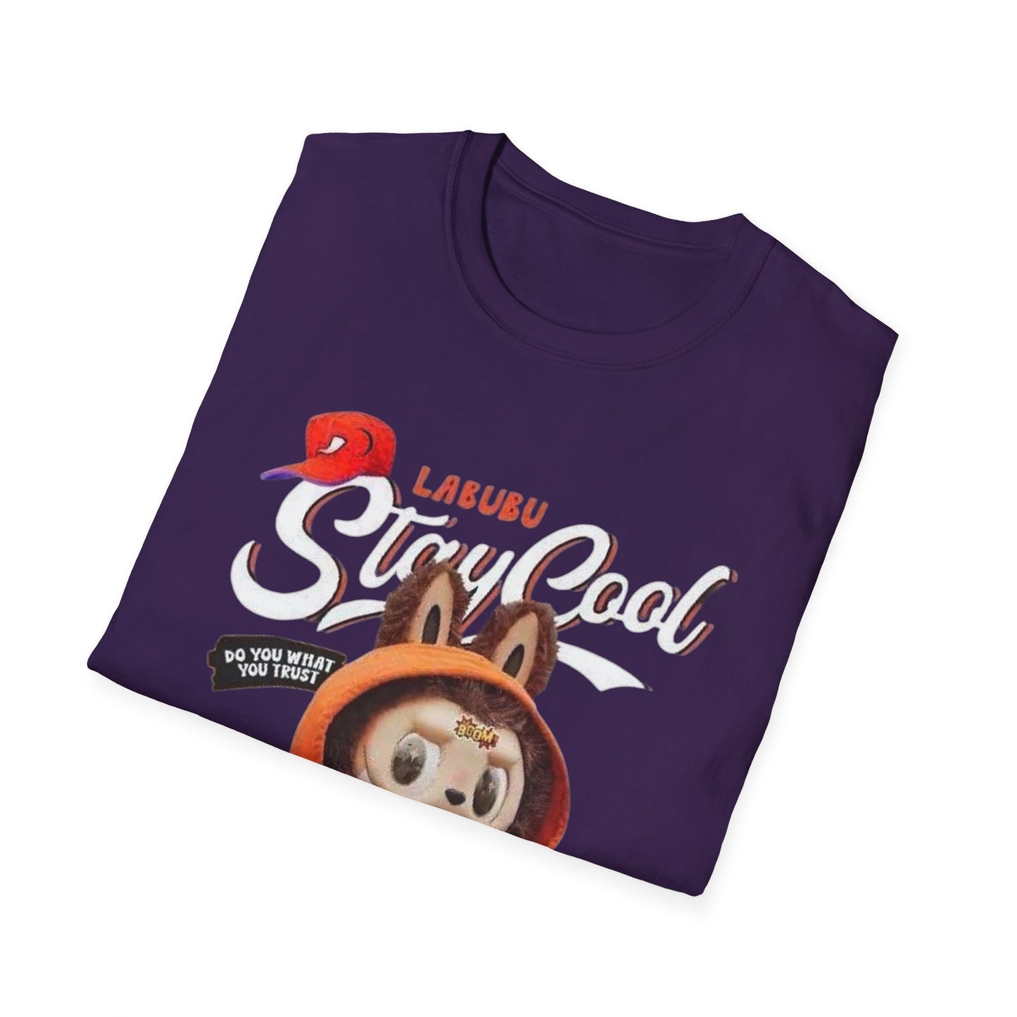 T-Shirt Unisex Labubu Softstyle – Design Streetwear Kawaii “Stay Cool”.