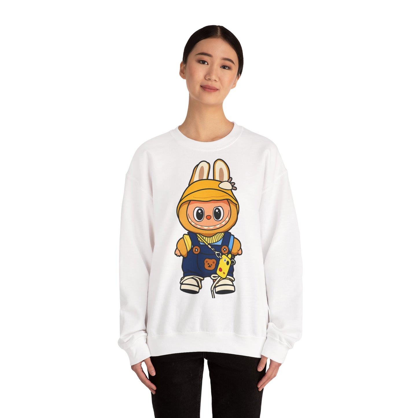 Felpa Unisex Labubu Hoodie Style – Sweatshirt - Streetwear Heavy Blend.